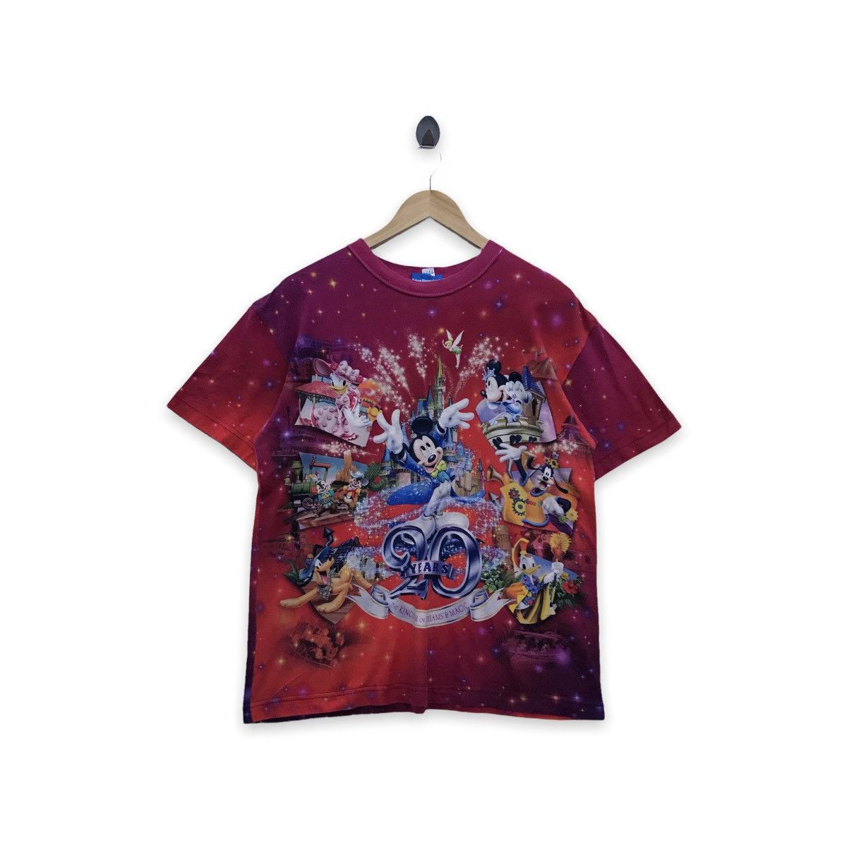 Disney Rare!! Tokyo Disneyland 20years Over Print T-shirt Size US M / EU 48-50 / 2 - 1 Thumbnail
