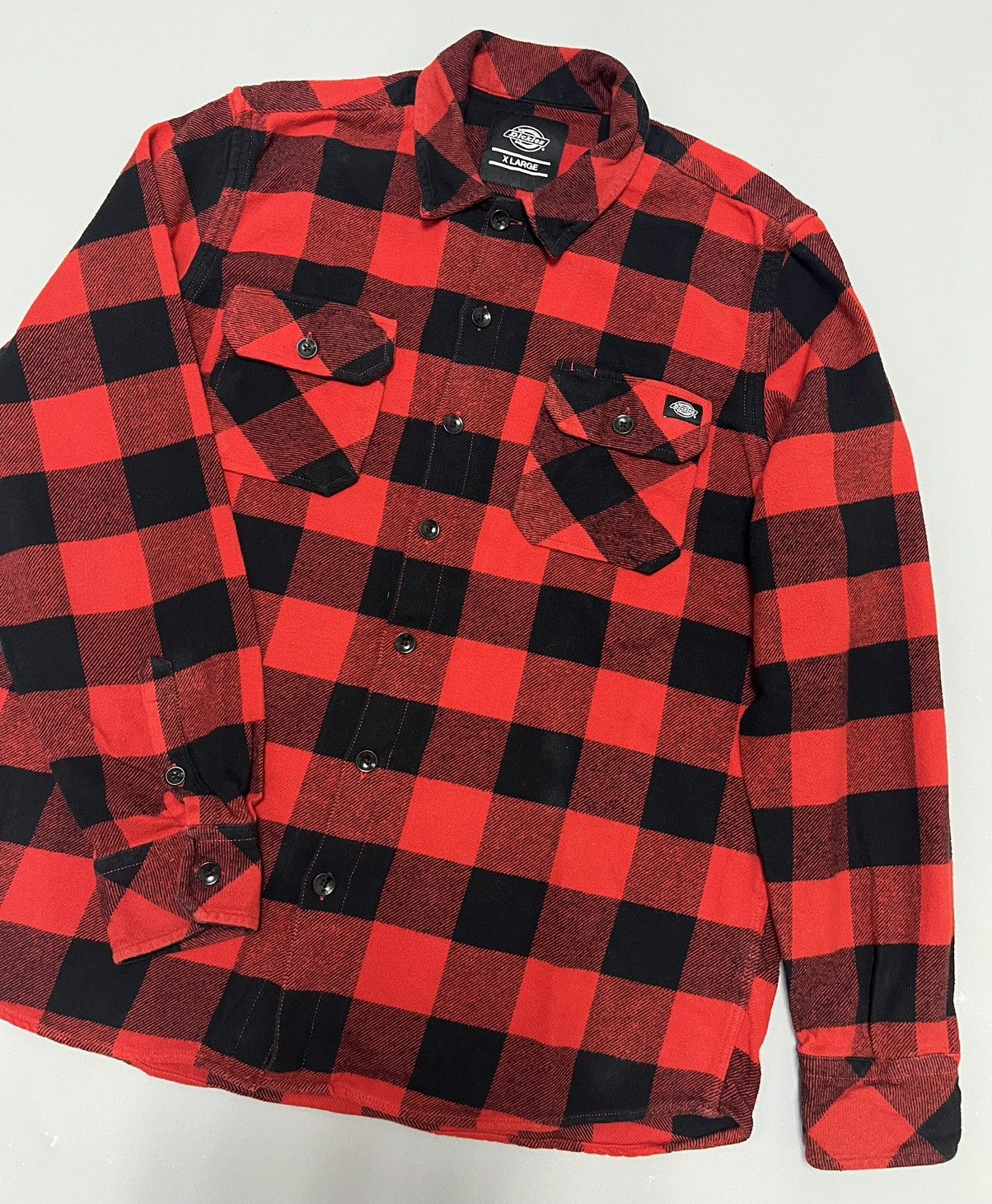 Dickies × Flannel Vintage Dickies Flannel Shirt Travis Scott Style Size US XL / EU 56 / 4 - 2 Thumbnail