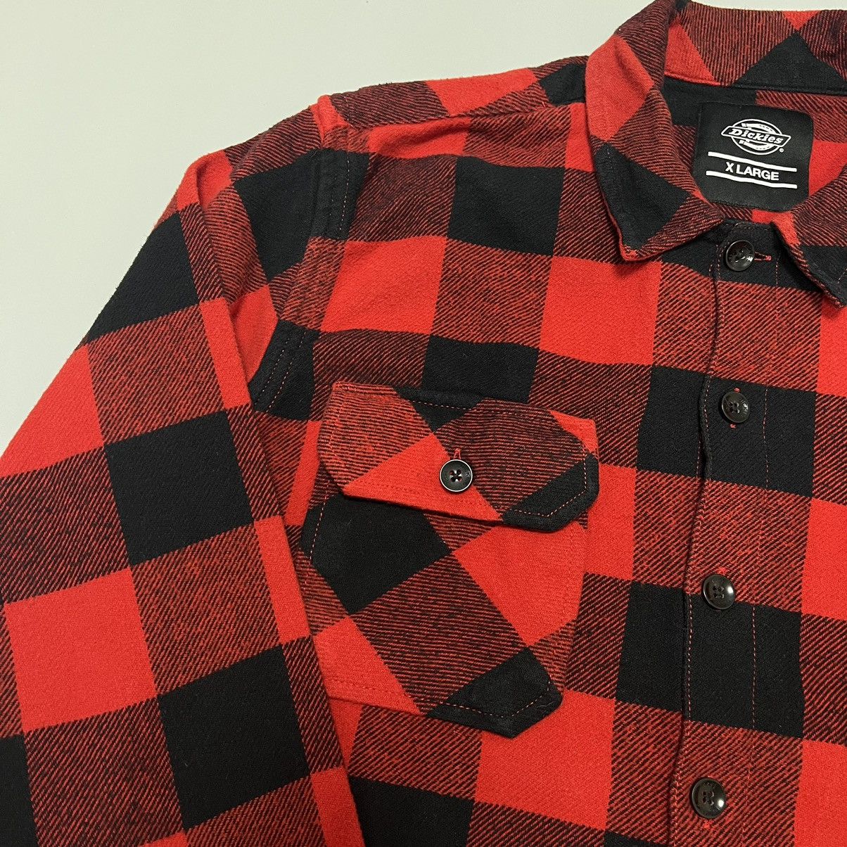 Dickies × Flannel Vintage Dickies Flannel Shirt Travis Scott Style Size US XL / EU 56 / 4 - 3 Thumbnail