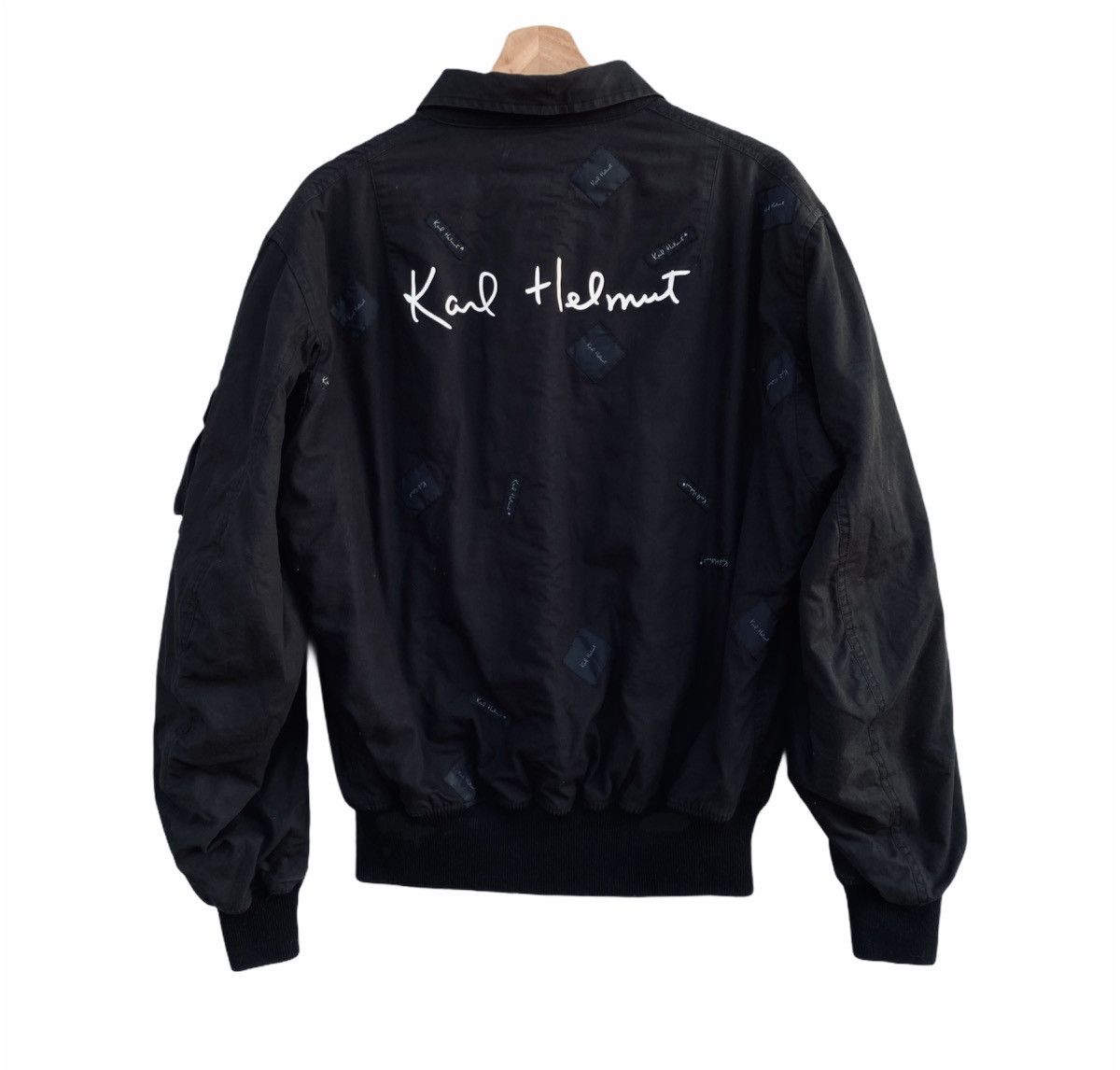 KARL HELMUT】90s crazy tag bomber jacket