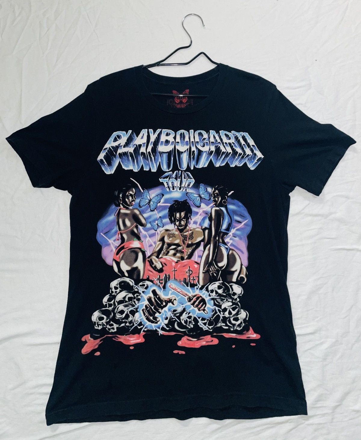 Playboi Carti PLAYBOI CARTI TOUR AIRBRUSH SS TEE | Grailed