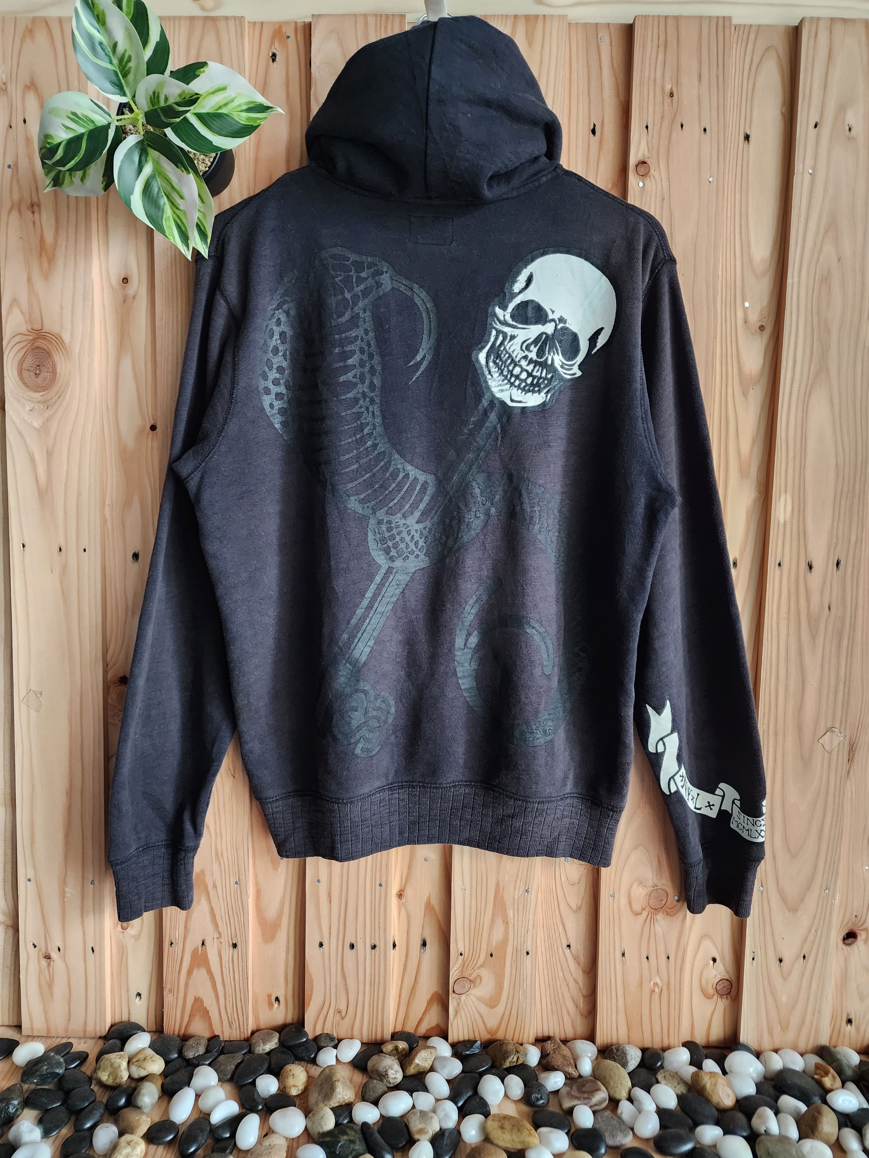Streetwear Stussy Vintage Vintage Stussy Skulls Hoodie Grailed