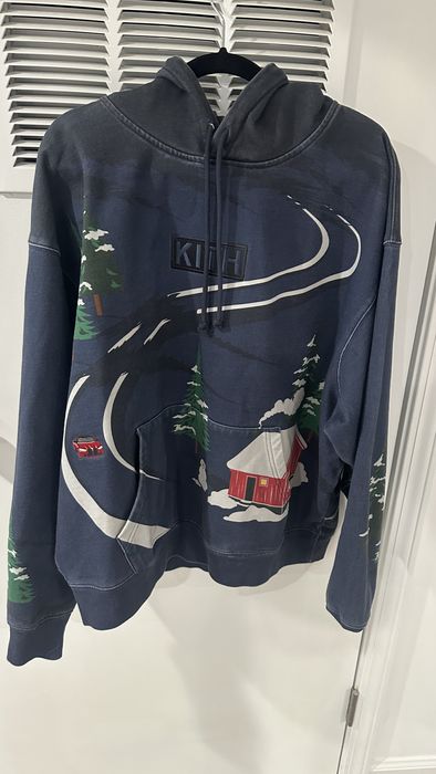 Kith Kithmas eve Nelson box logo all over hoodie sweatshirt | Grailed