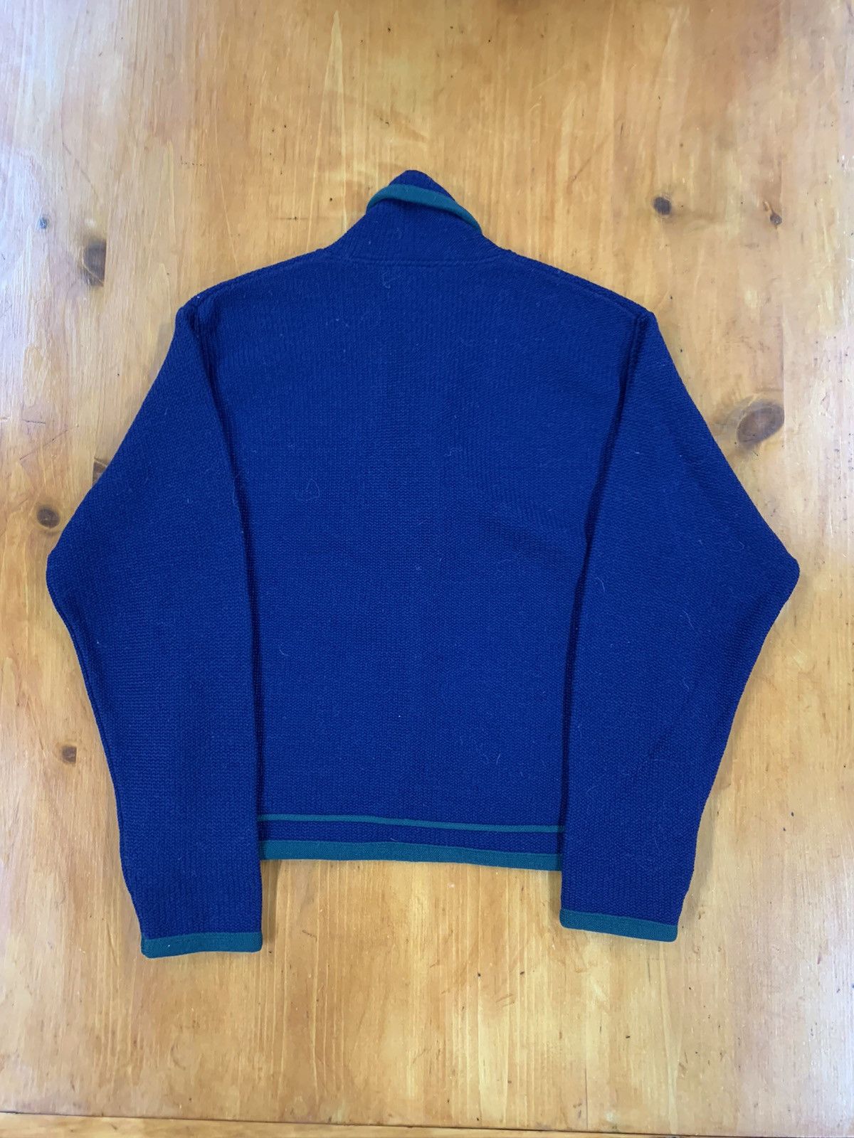 Vintage Vintage Pendleton Green Trim Knit Cardigan Size US L / EU 52-54 / 3 - 4 Thumbnail