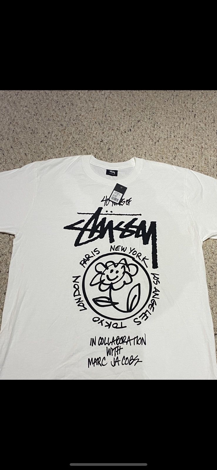 Stussy Stussy x marc jacobs 40th anniversary t shirt | Grailed