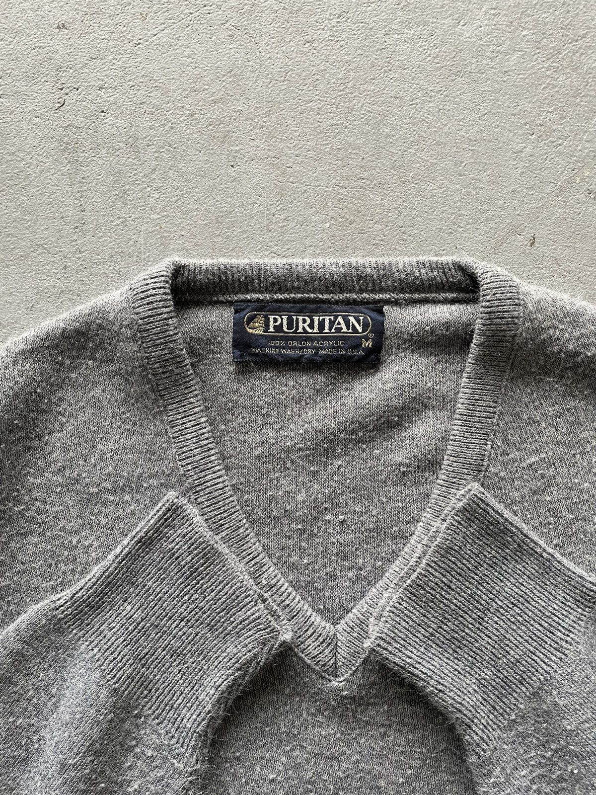 Vintage Vintage Grey Puritan Pull over sweater Size US M / EU 48-50 / 2 - 2 Preview