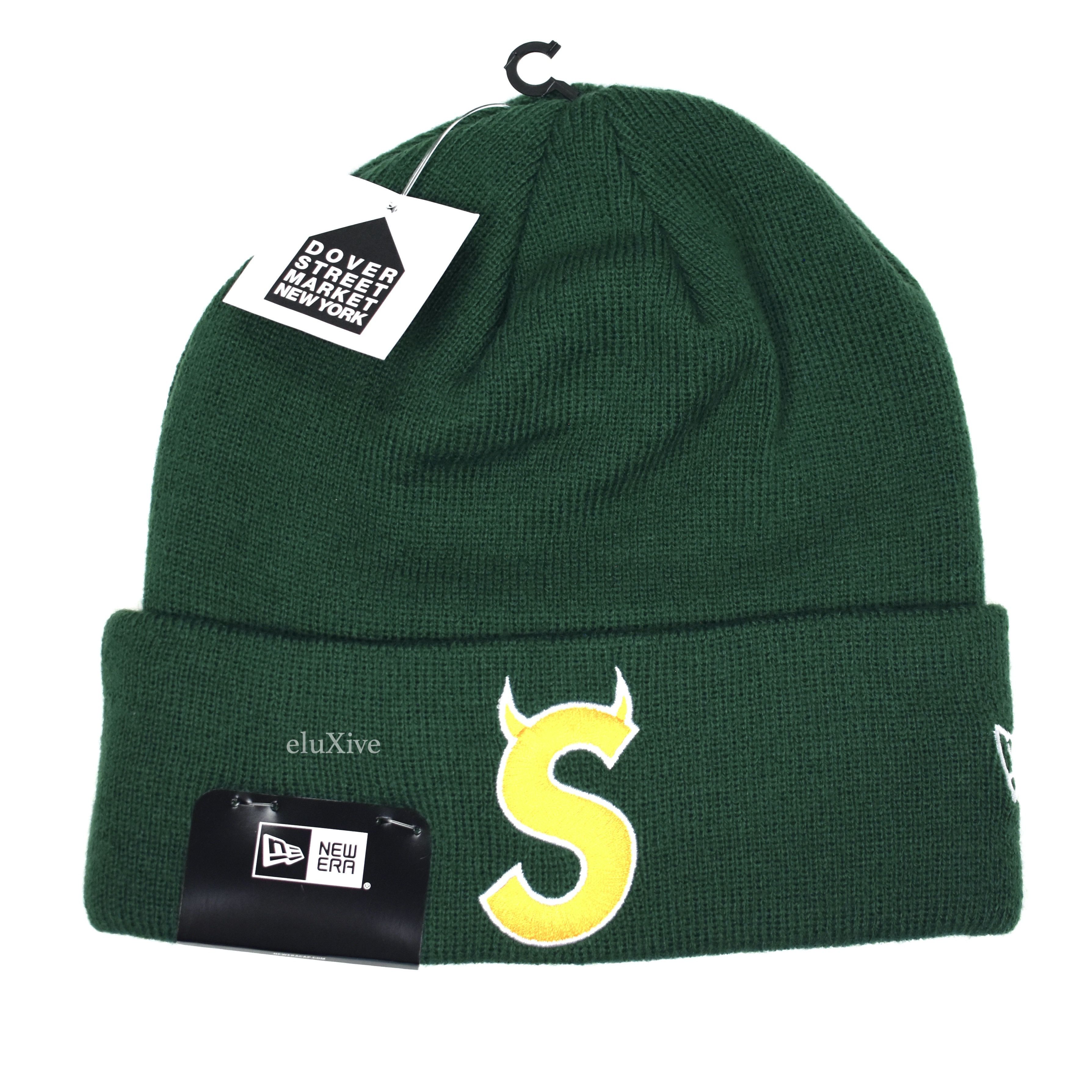New Era Supreme S Logo Beanie | Grailed