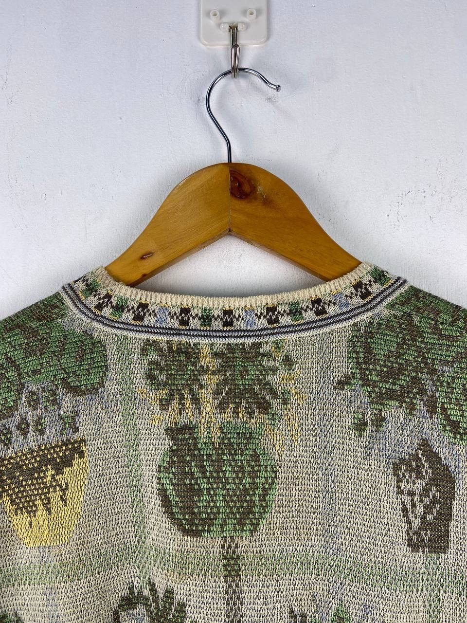 Aran Isles Knitwear Vintage 90s Marisa Christina Sweater Knitwear Floran Pattern Size US L / EU 52-54 / 3 - 8 Thumbnail
