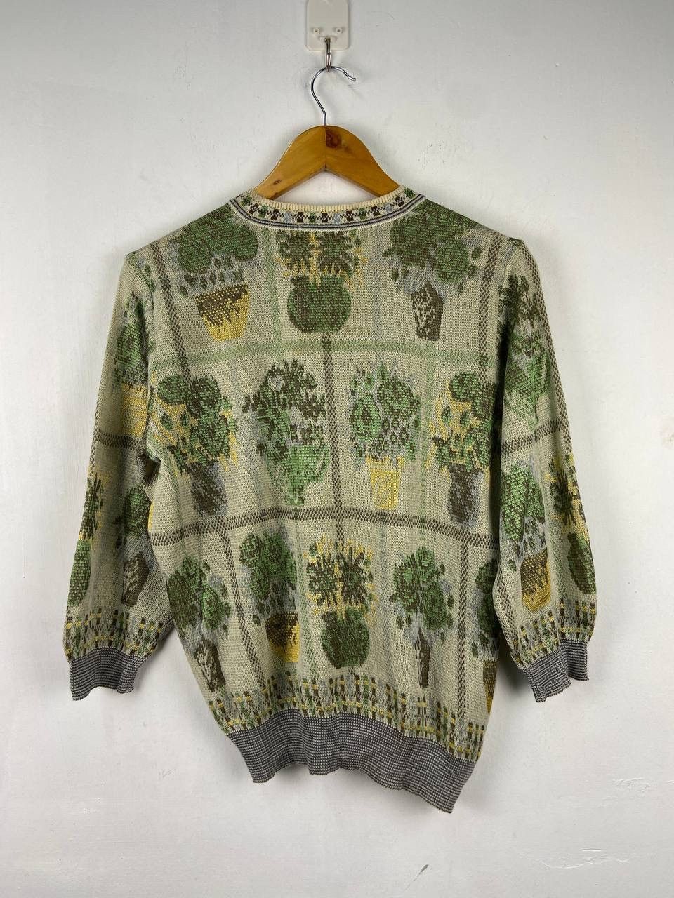 Aran Isles Knitwear Vintage 90s Marisa Christina Sweater Knitwear Floran Pattern Size US L / EU 52-54 / 3 - 7 Thumbnail