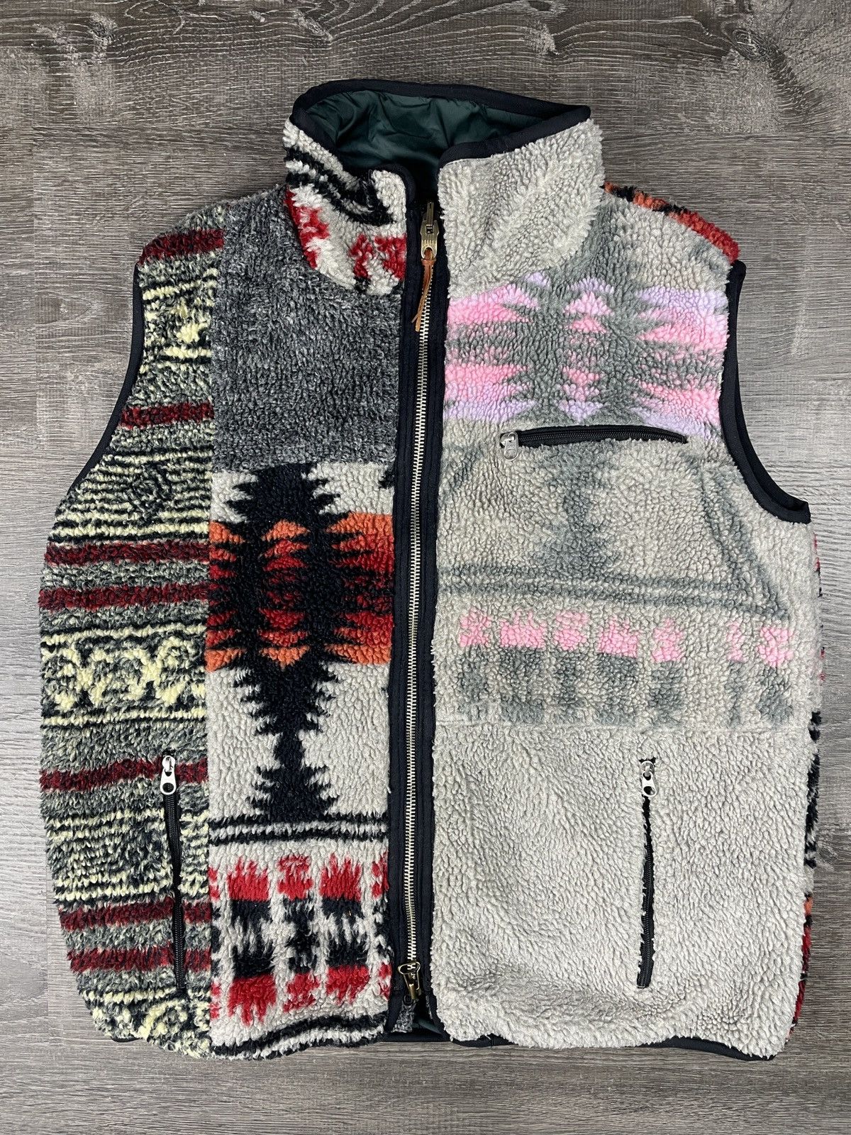 Kapital Reversible Navajo Fleece Vest Size US XS / EU 42 / 0 - 1 Thumbnail
