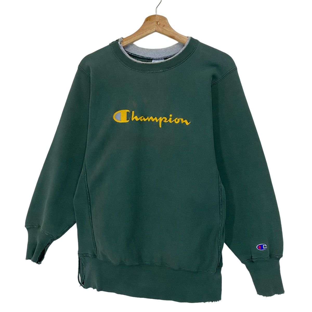 Champion × Vintage 90s Champion Reverse Weave Big Logo Crewneck Sweatshirt Size US M / EU 48-50 / 2 - 3 Thumbnail