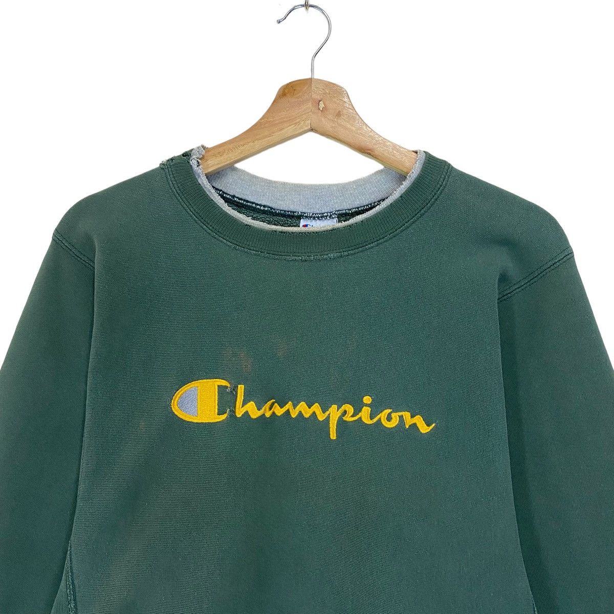Champion × Vintage 90s Champion Reverse Weave Big Logo Crewneck Sweatshirt Size US M / EU 48-50 / 2 - 4 Thumbnail