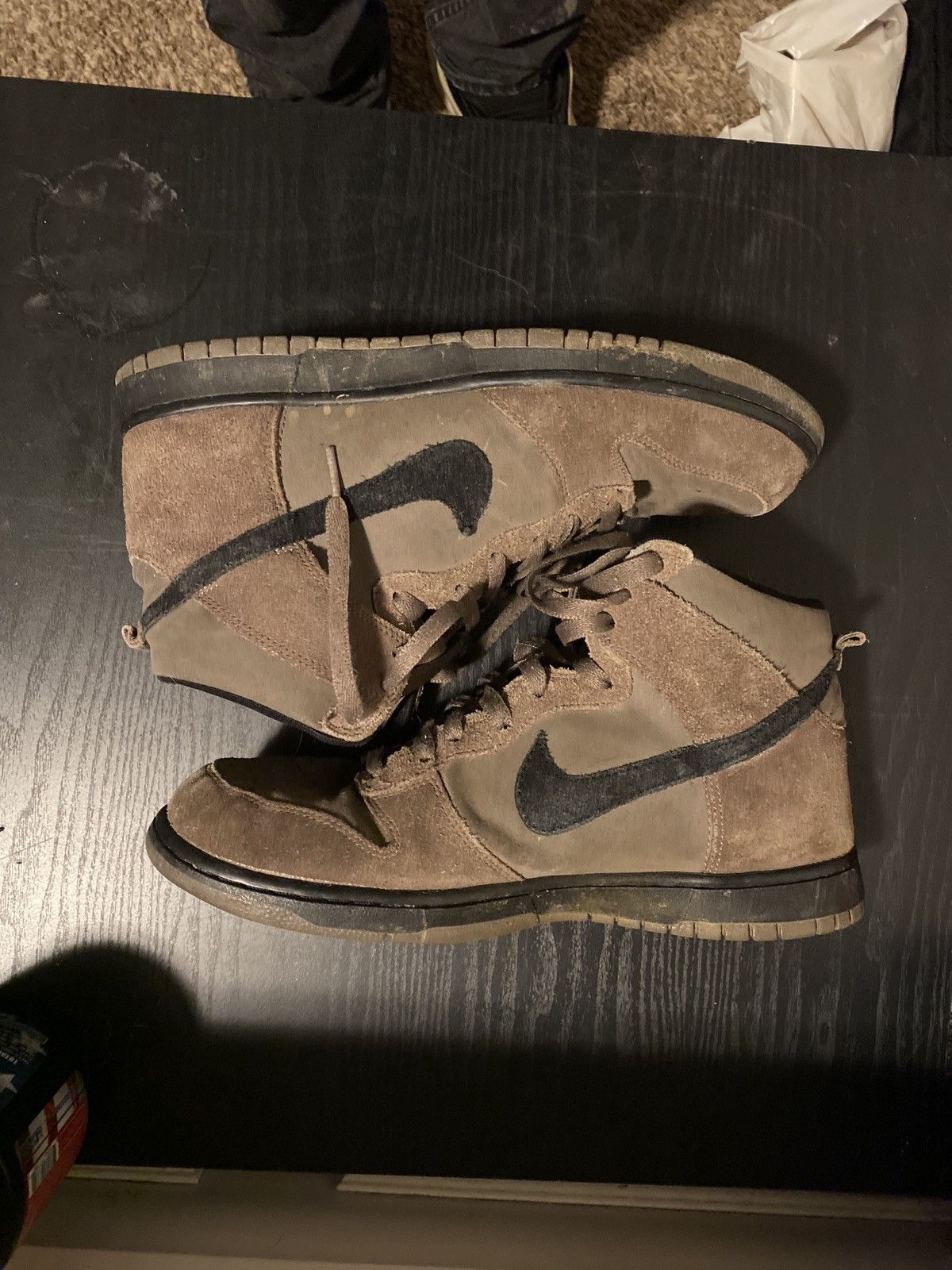 dunk high dark mushroom