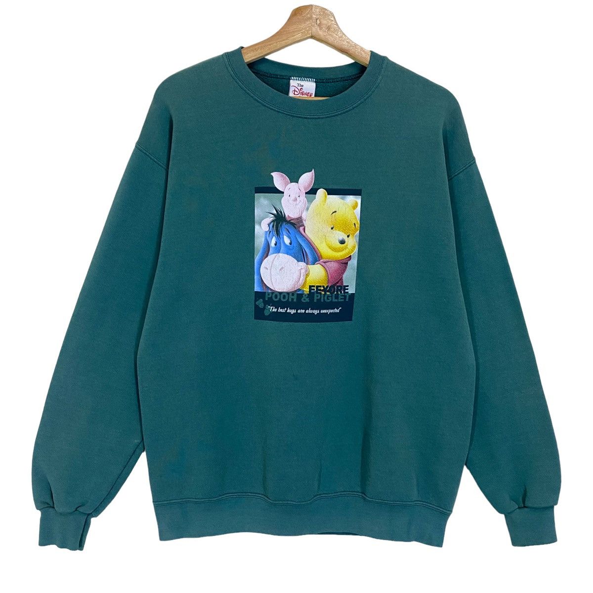 Disney × Vintage × Warner Bros Vintage 90s Pooh Eeyore Piglet Crewneck Sweatshirt Size US M / EU 48-50 / 2 - 1 Thumbnail