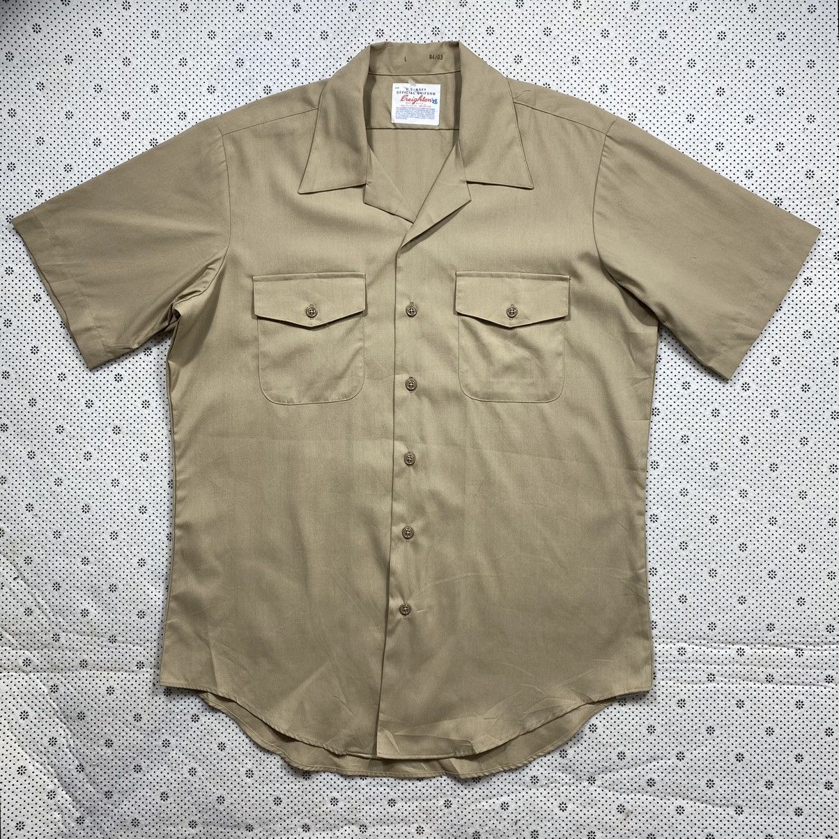 Vintage Vintage 80s US Navy Official Shirt Size US XL / EU 56 / 4 - 2 Thumbnail