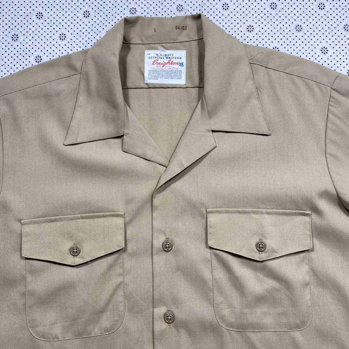Vintage Vintage 80s US Navy Official Shirt Size US XL / EU 56 / 4 - 4 Thumbnail
