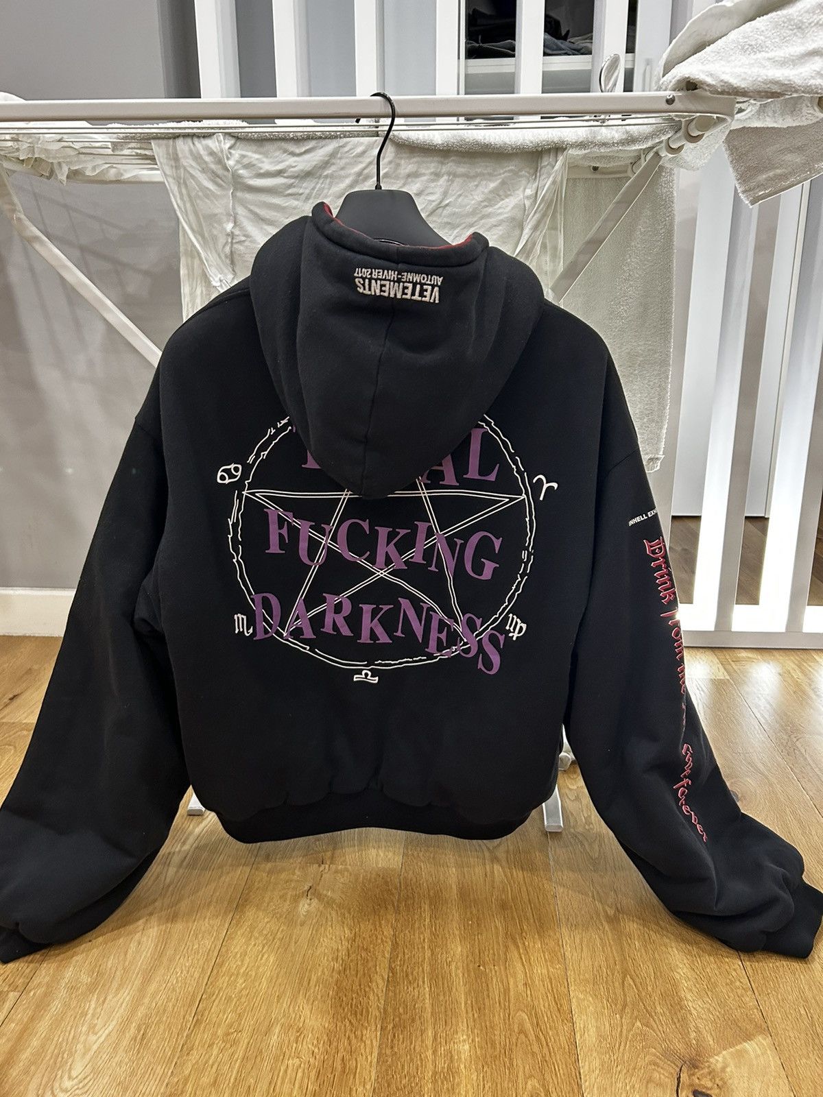 Vetements FW17 Reversible Hooded Bomber - Ākaibu Store
