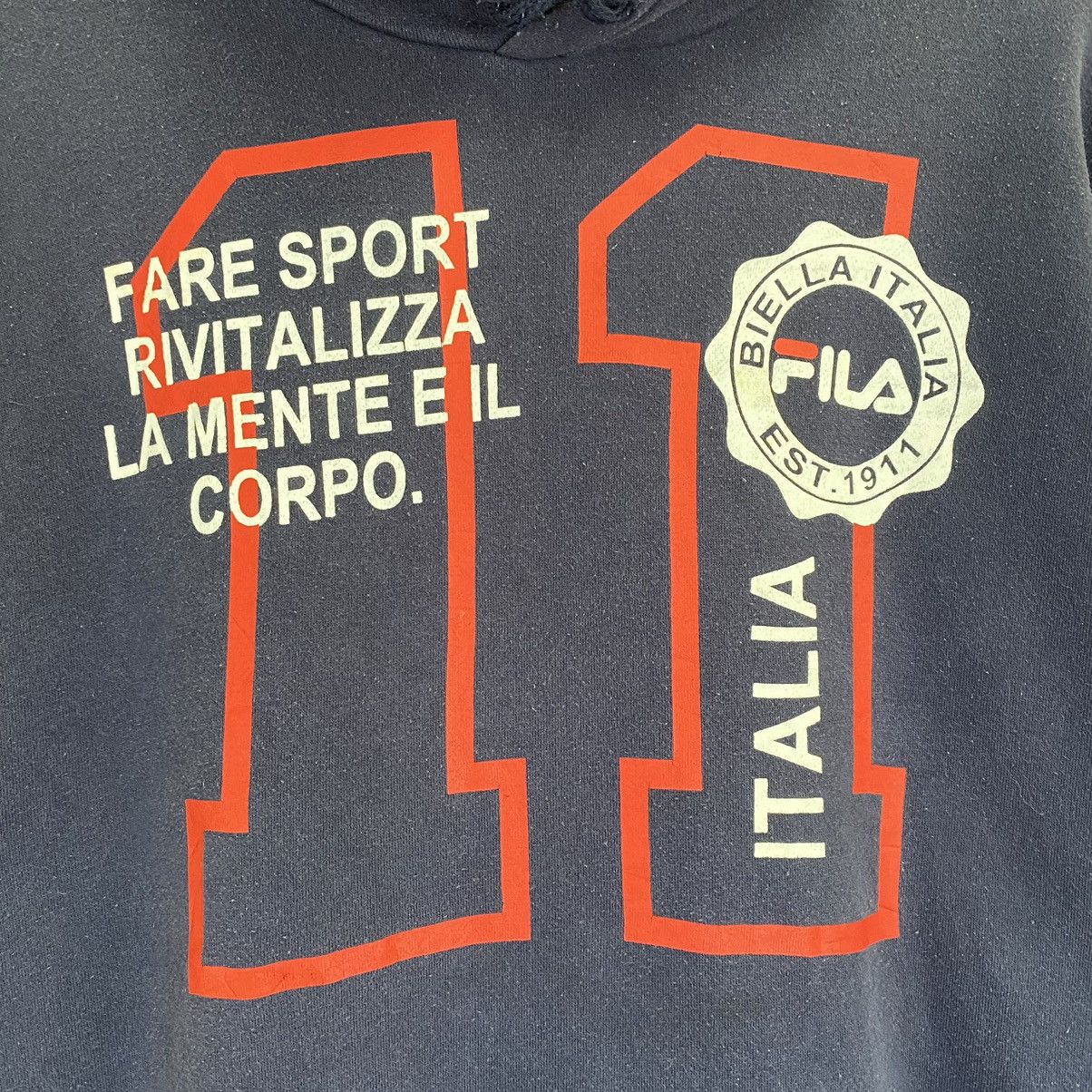 Fila × Vintage Vintage 90s Fila Big Logo Crewneck Hoodies Size US L / EU 52-54 / 3 - 5 Thumbnail