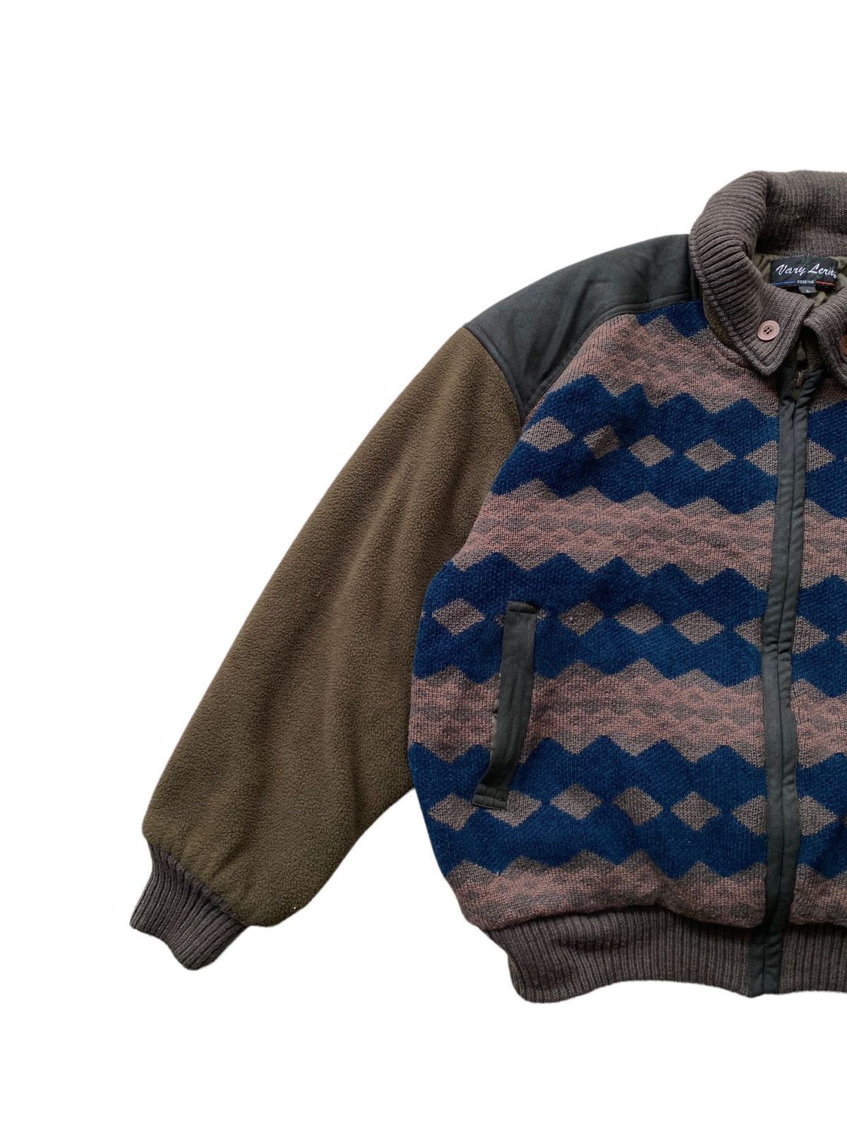 Designer × Issey Miyake × Japanese Brand Bomber jacket Design miyake Wool sherpa pachwork style Size US L / EU 52-54 / 3 - 4 Thumbnail