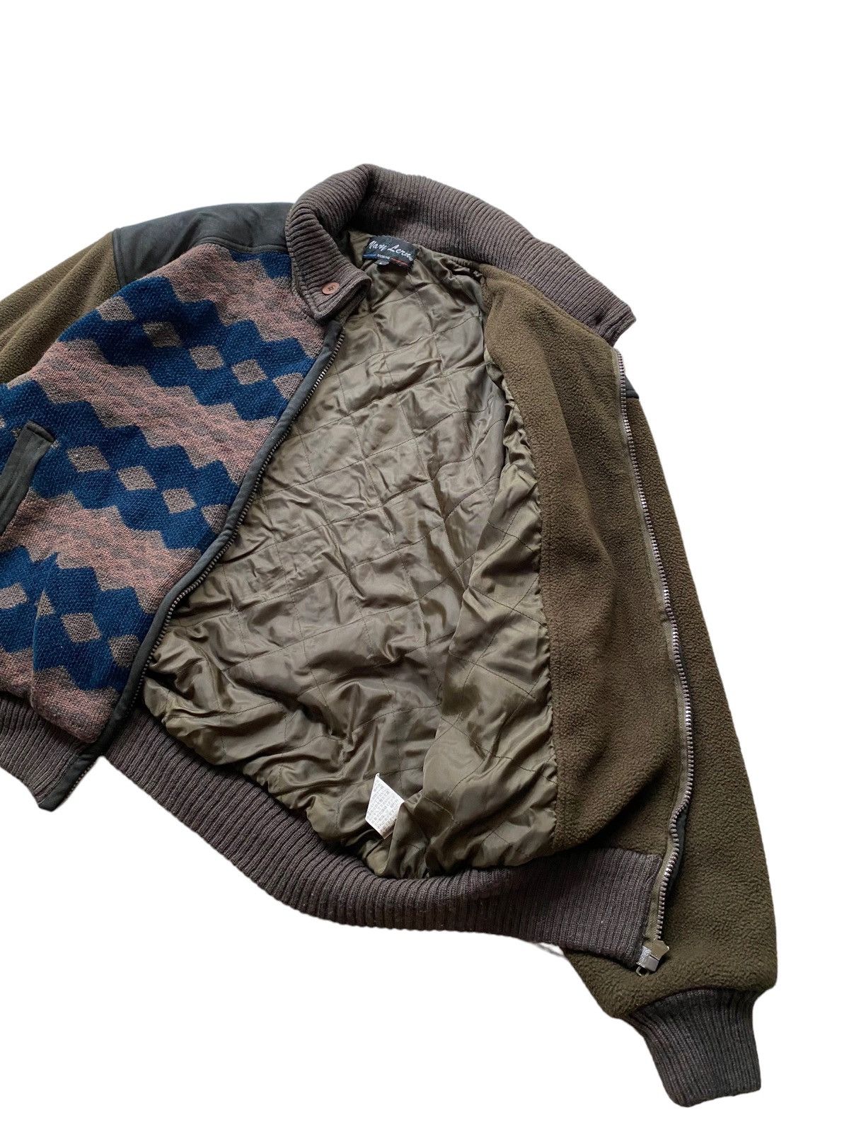 Designer × Issey Miyake × Japanese Brand Bomber jacket Design miyake Wool sherpa pachwork style Size US L / EU 52-54 / 3 - 6 Thumbnail
