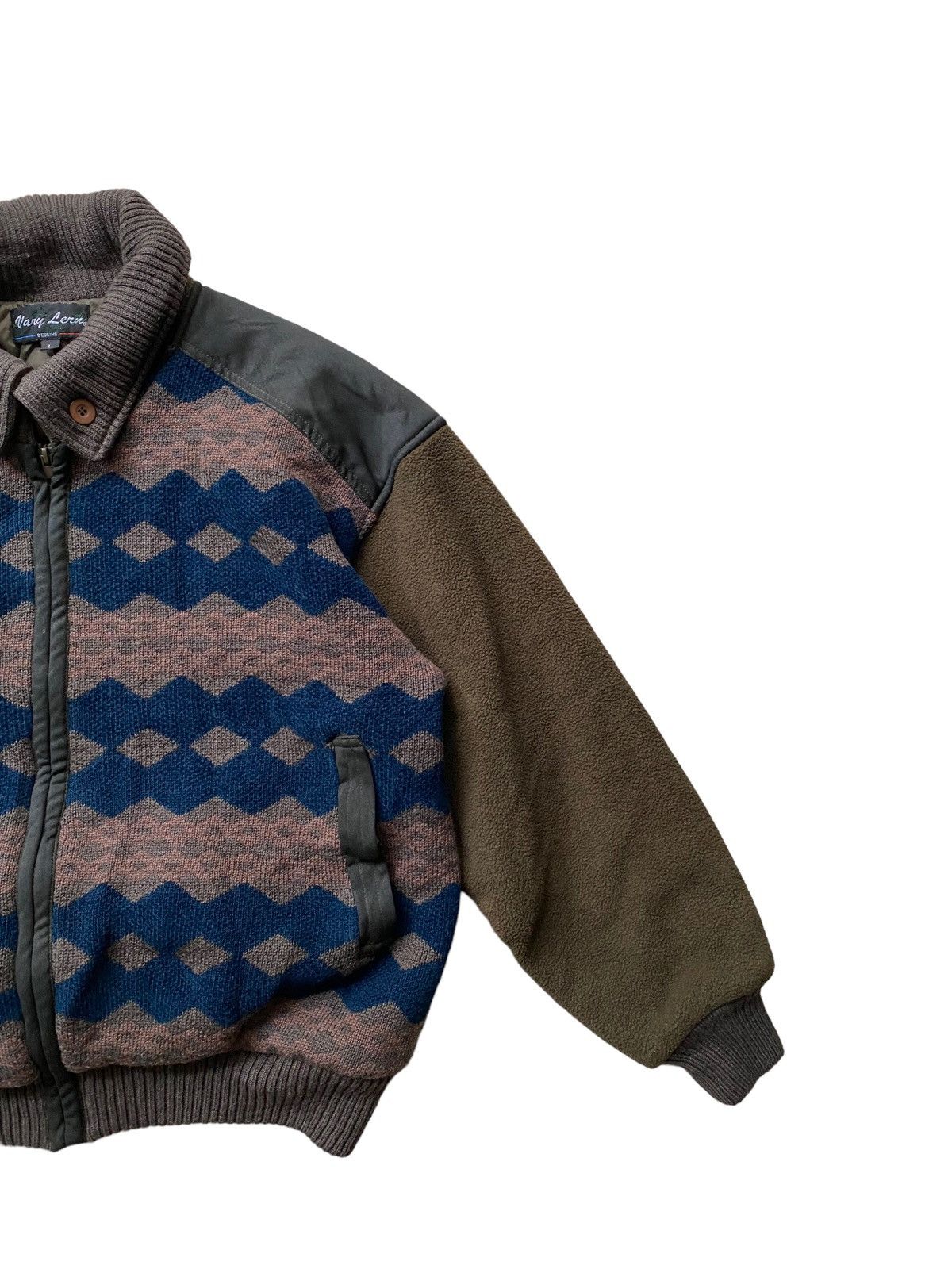 Designer × Issey Miyake × Japanese Brand Bomber jacket Design miyake Wool sherpa pachwork style Size US L / EU 52-54 / 3 - 3 Thumbnail