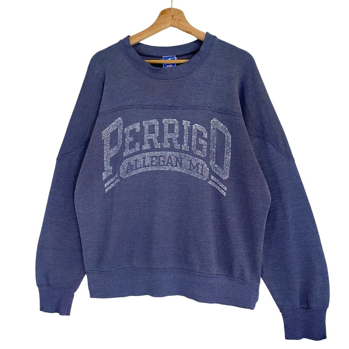 Champion × Vintage Vintage 90s Perrigo Allegan Michigan Crewneck Sweatshirt Size US M / EU 48-50 / 2 - 3 Thumbnail