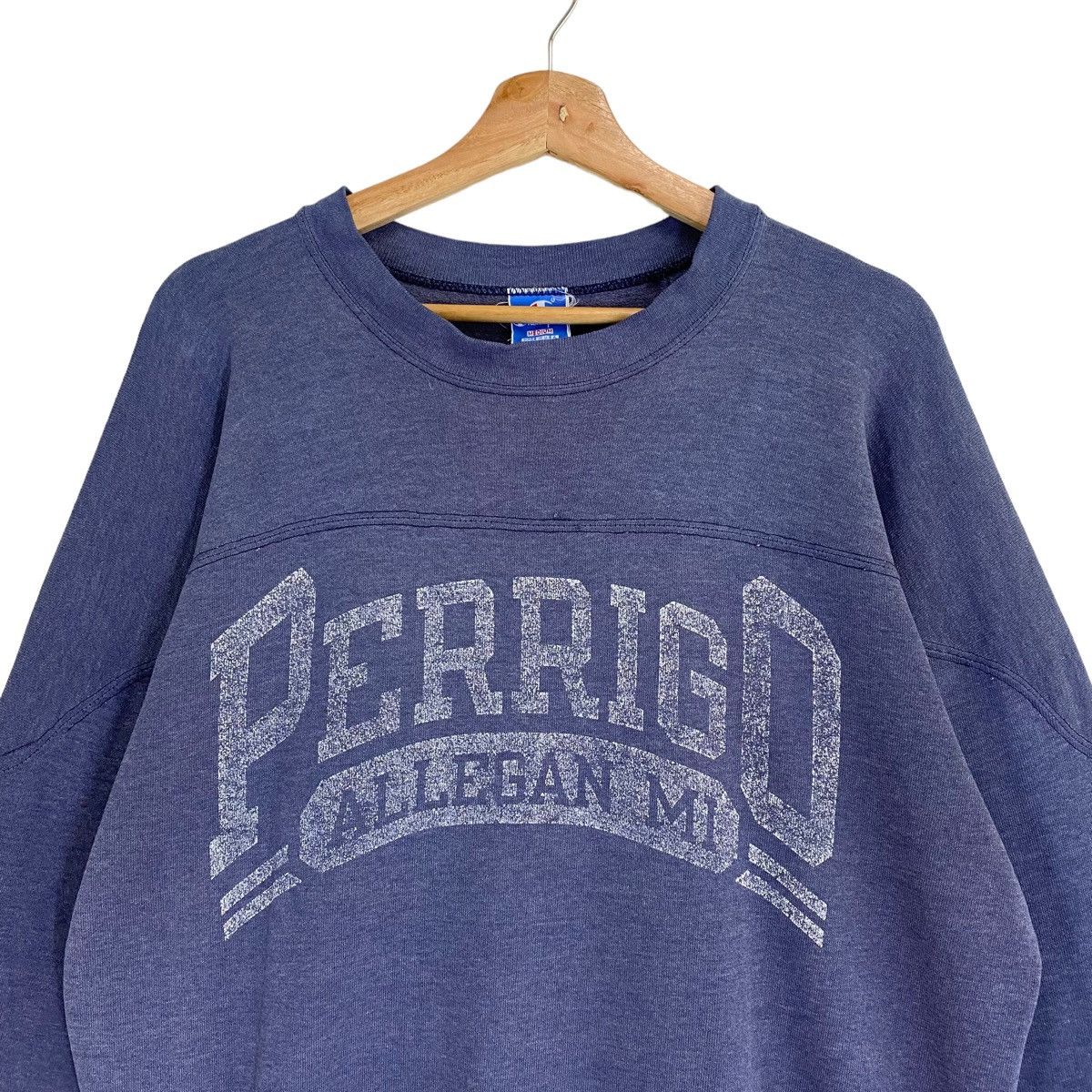 Champion × Vintage Vintage 90s Perrigo Allegan Michigan Crewneck Sweatshirt Size US M / EU 48-50 / 2 - 4 Thumbnail