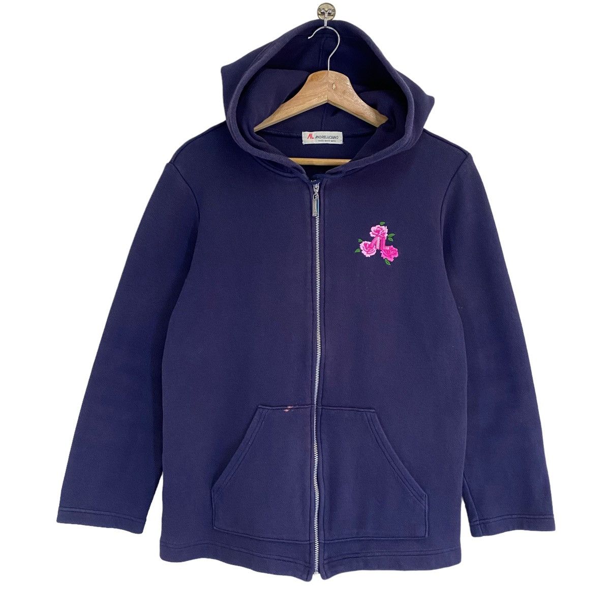 Andreluciano × Designer × Vintage Vintage 90’s Andre Luciano Zipper Hoodies Size S Size US S / EU 44-46 / 1 - 6 Thumbnail