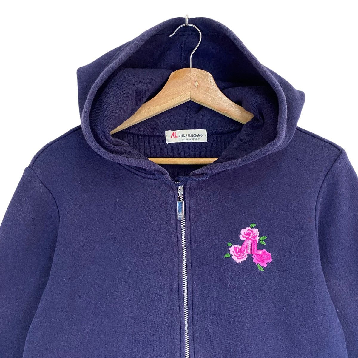 Andreluciano × Designer × Vintage Vintage 90’s Andre Luciano Zipper Hoodies Size S Size US S / EU 44-46 / 1 - 7 Thumbnail