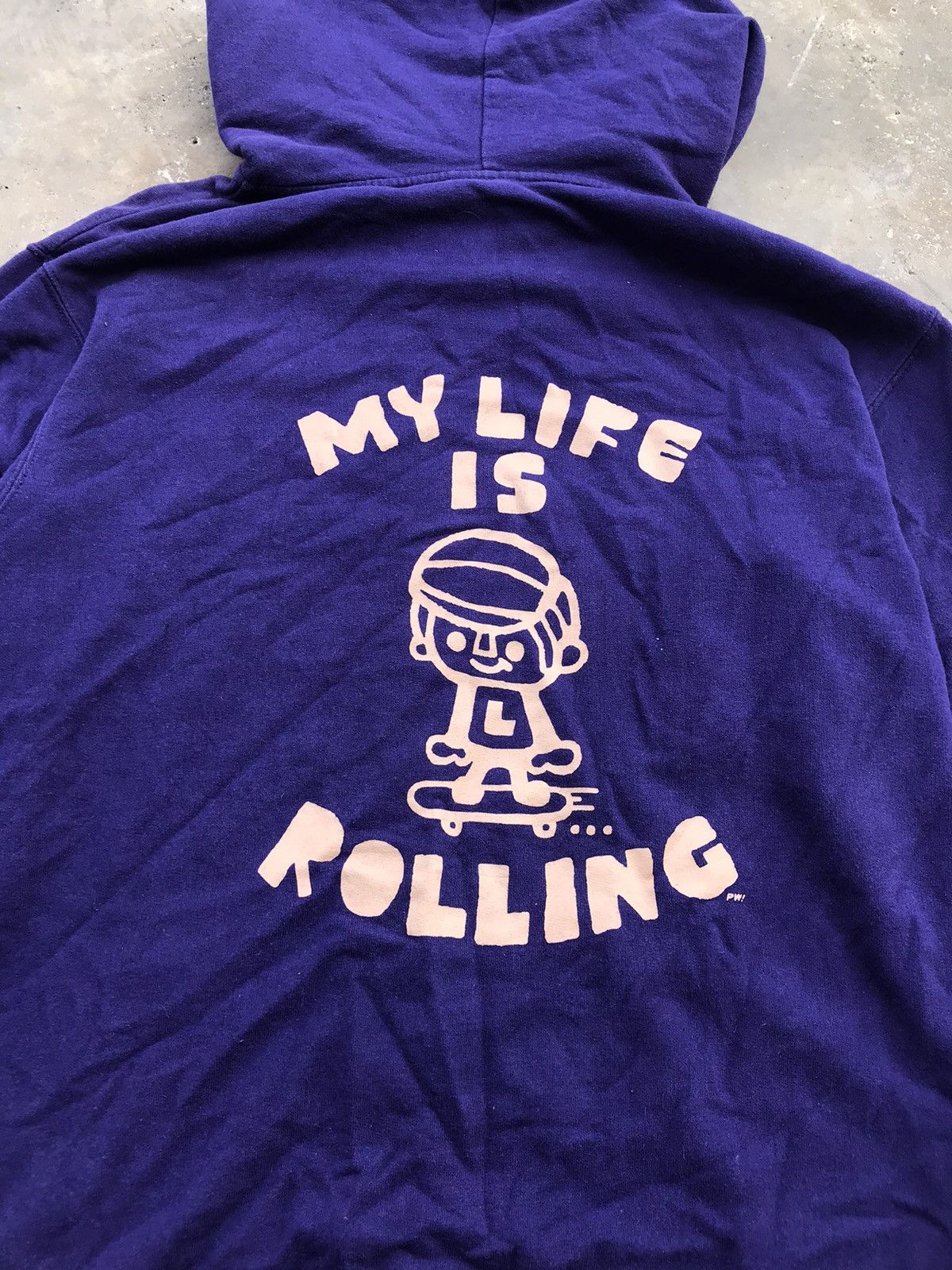 Vintage Vintage Japanese Brand My Live Is Rolling Hoodie Sweatshirt Size US L / EU 52-54 / 3 - 2 Thumbnail
