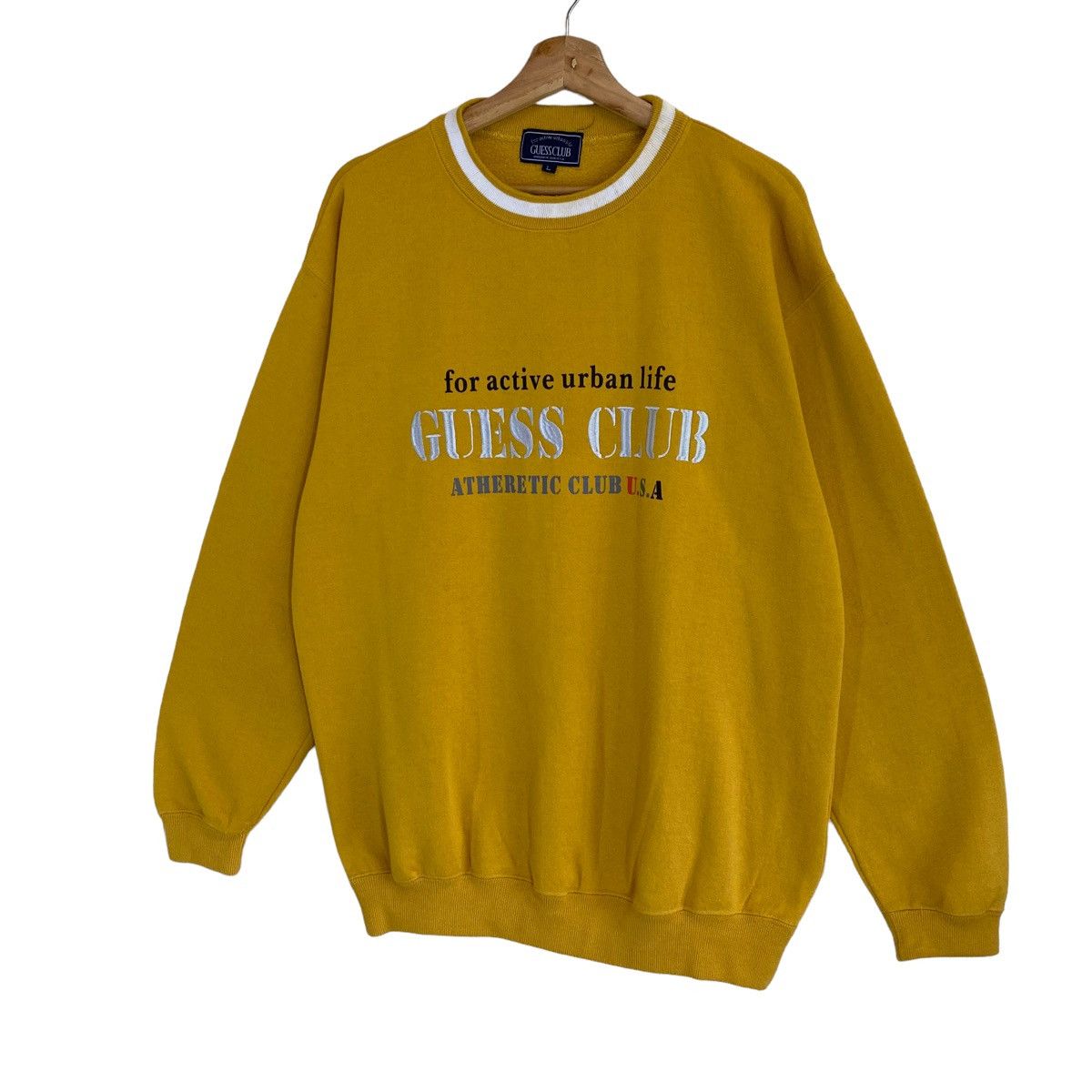 Guess Vintage 90s Guess Club Crewneck Sweatshirt Size L Size US L / EU 52-54 / 3 - 4 Thumbnail