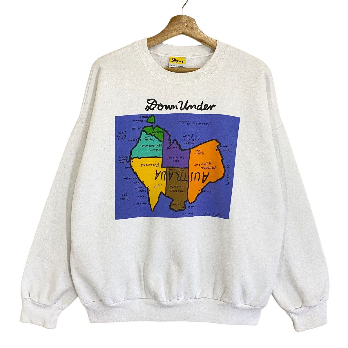 Vintage Vintage 90s Ken Done Crewneck Sweatshirt Size US M / EU 48-50 / 2 - 1 Thumbnail