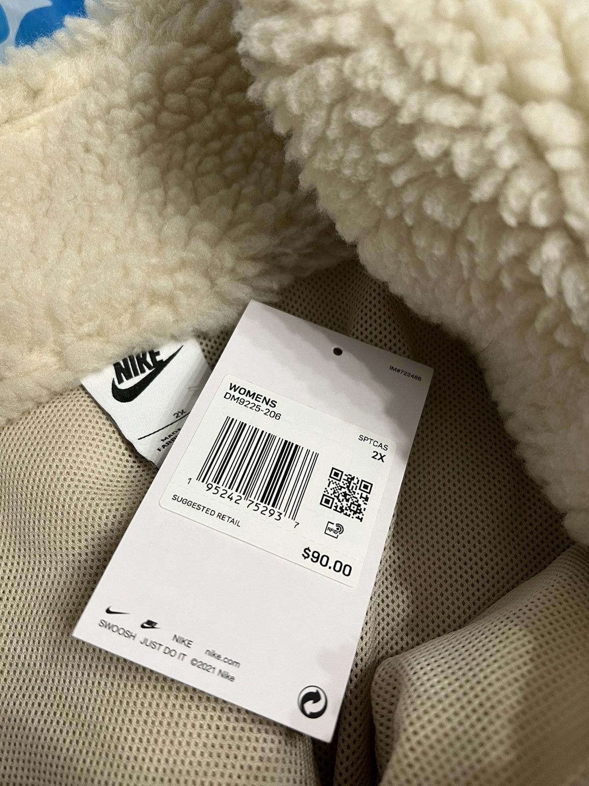 Nike Nike Sportswear swoosh Fleece sherpa vest jacket Size US XXL / EU 58 / 5 - 4 Thumbnail