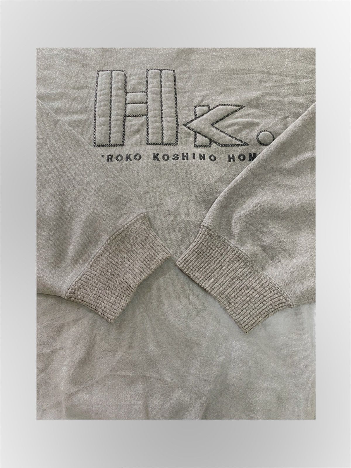 Hiroko Koshino Homme × Michiko Koshino × Michiko Koshino London Hiroko Kashino Embroidery Logo Crewneck Japanese Sweatshirt Size US XL / EU 56 / 4 - 6 Thumbnail