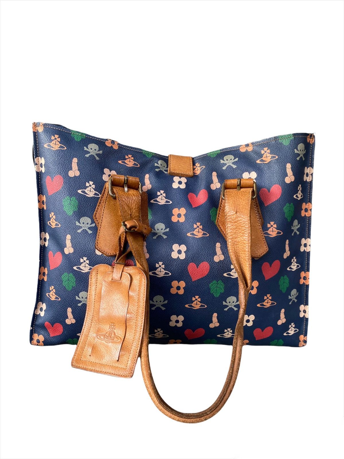 Vivienne Westwood Vivienne Westwood Genuine Leather Tote Bag Size ONE SIZE - 1 Thumbnail