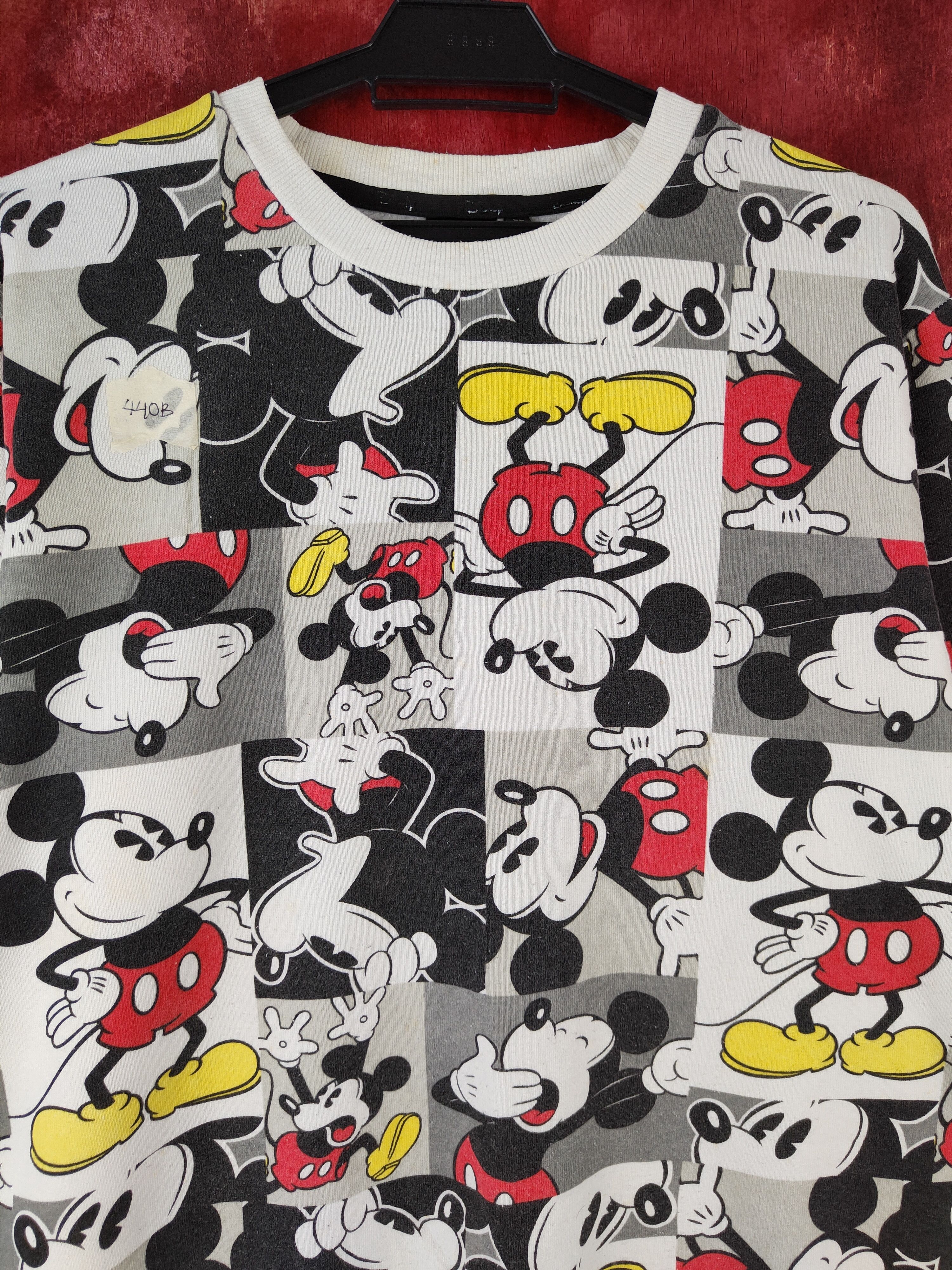 Disney Disney White/Black Mickey Mouse Sweatshirt #440B Size US L / EU 52-54 / 3 - 2 Thumbnail