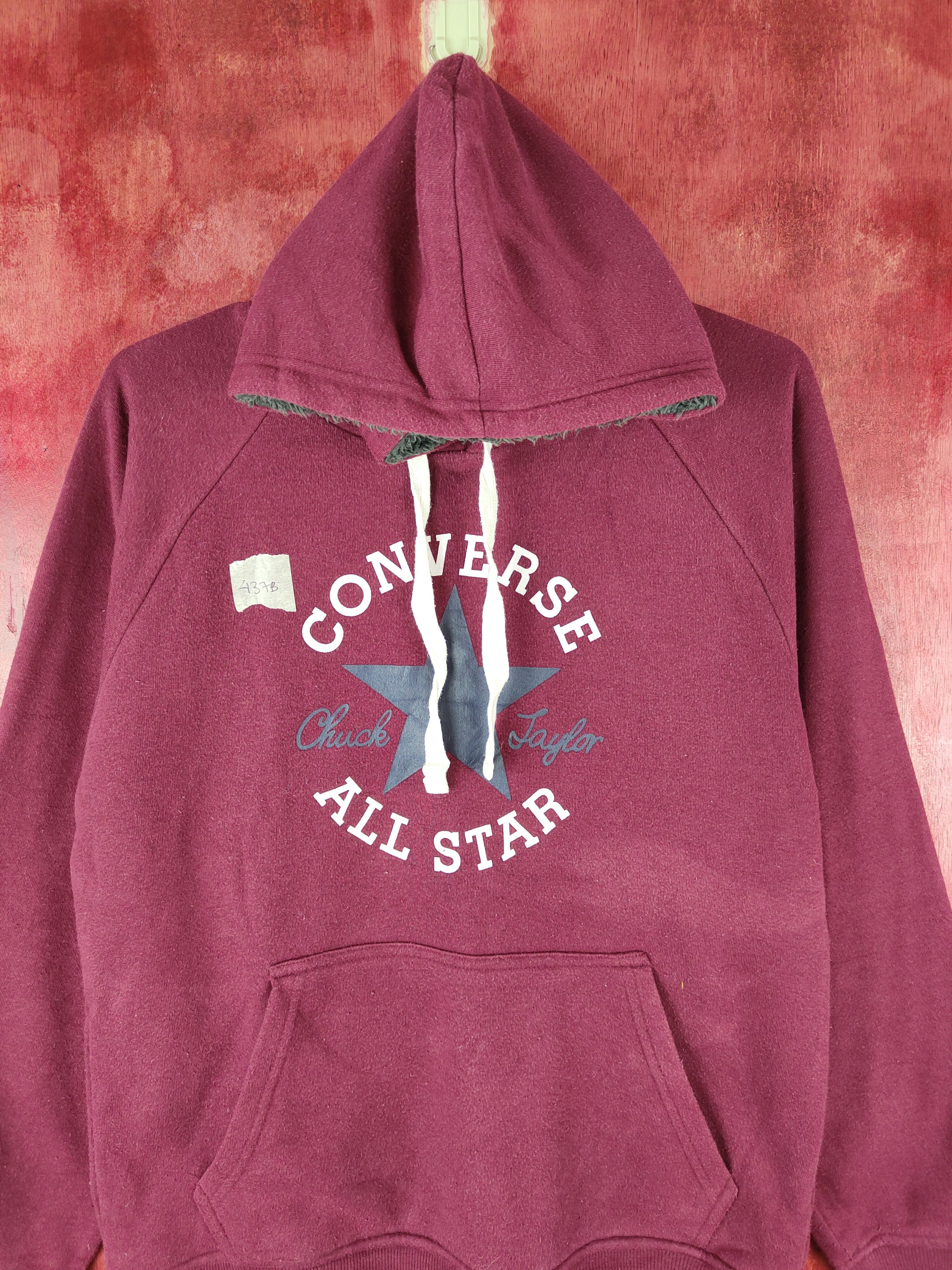 Converse Converse vintage Maroon Hoodie Sweatshirt #437B Size US S / EU 44-46 / 1 - 2 Thumbnail