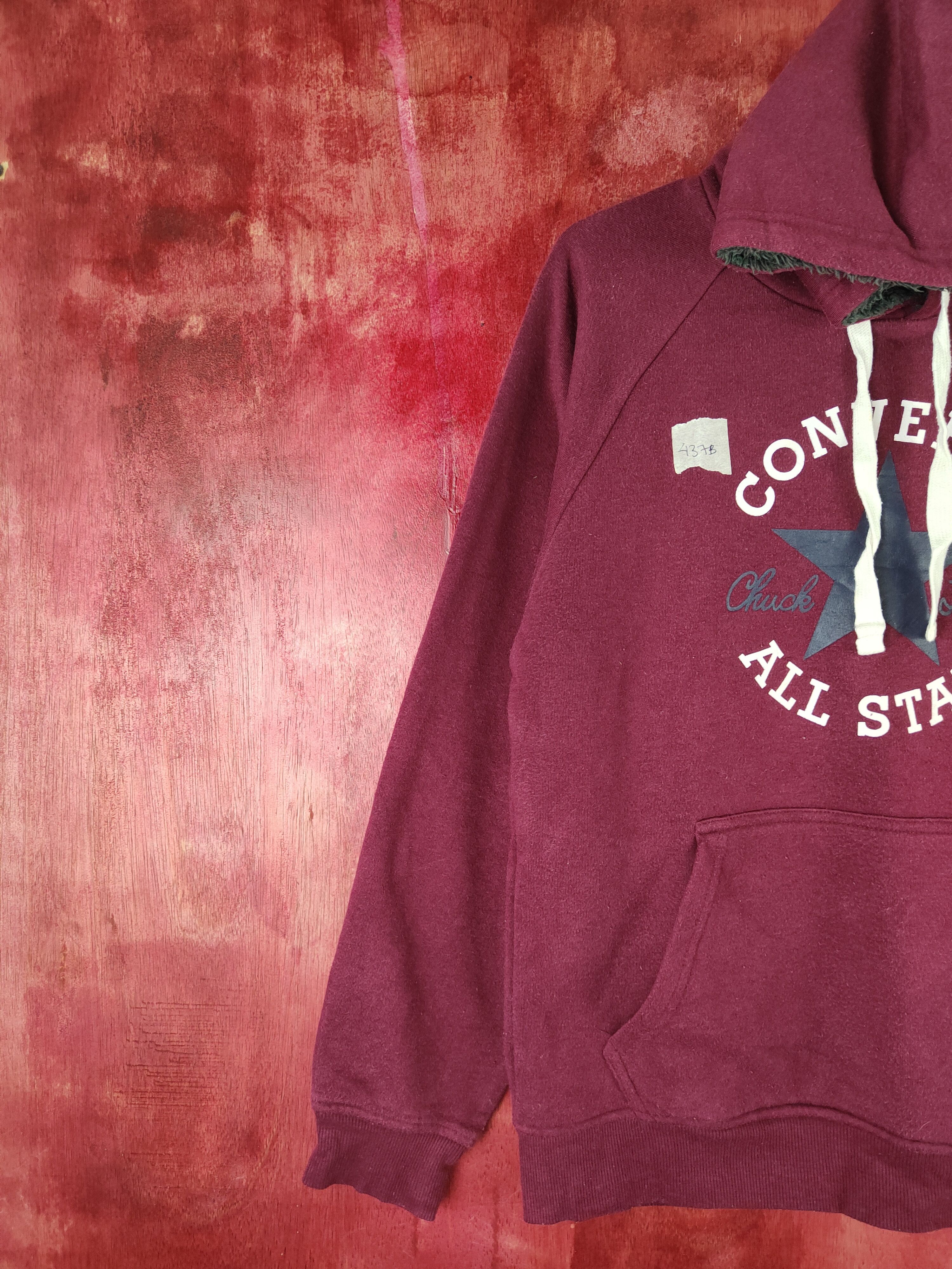 Converse Converse vintage Maroon Hoodie Sweatshirt #437B Size US S / EU 44-46 / 1 - 4 Thumbnail