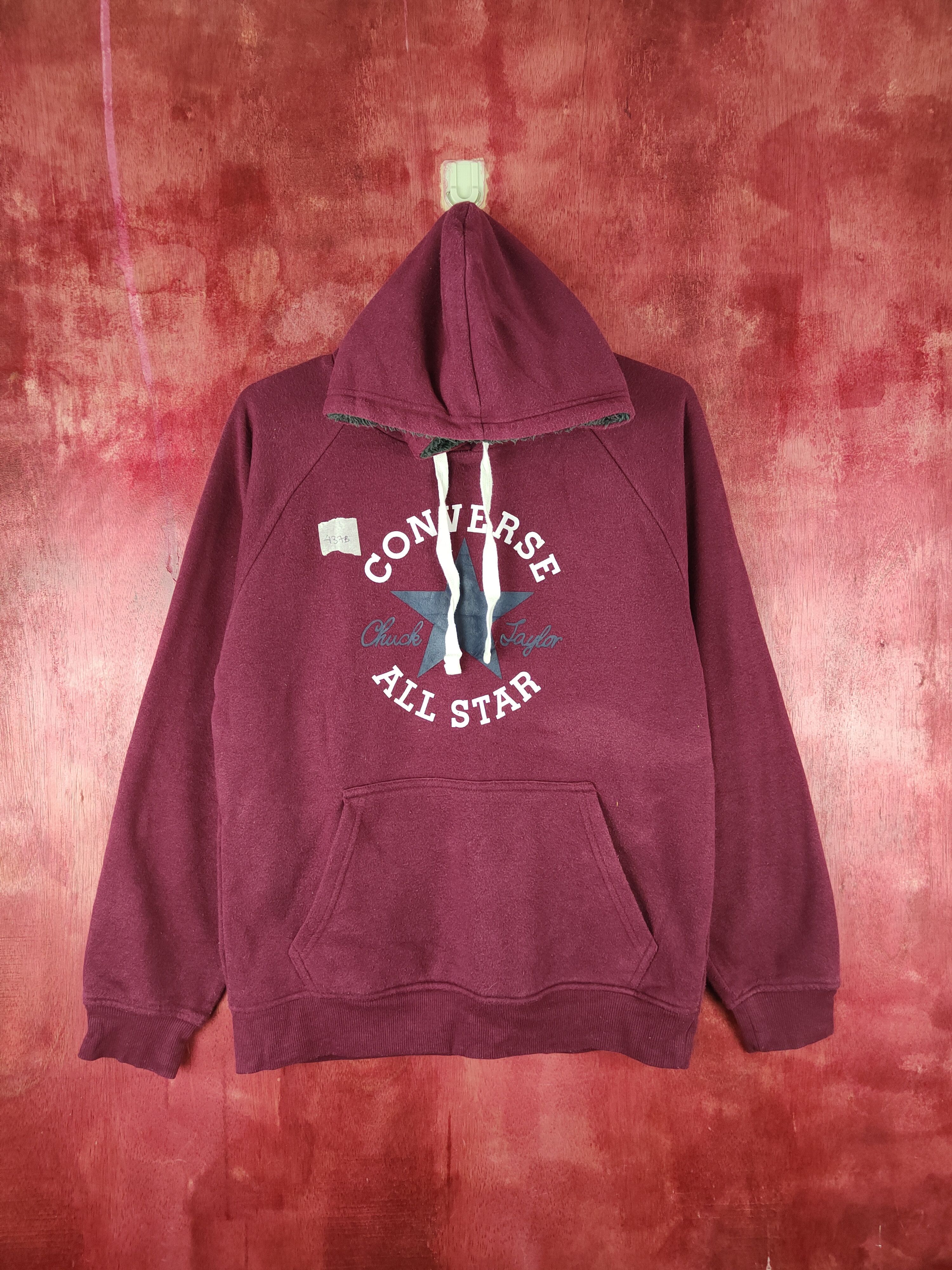 Converse Converse vintage Maroon Hoodie Sweatshirt #437B Size US S / EU 44-46 / 1 - 1 Thumbnail