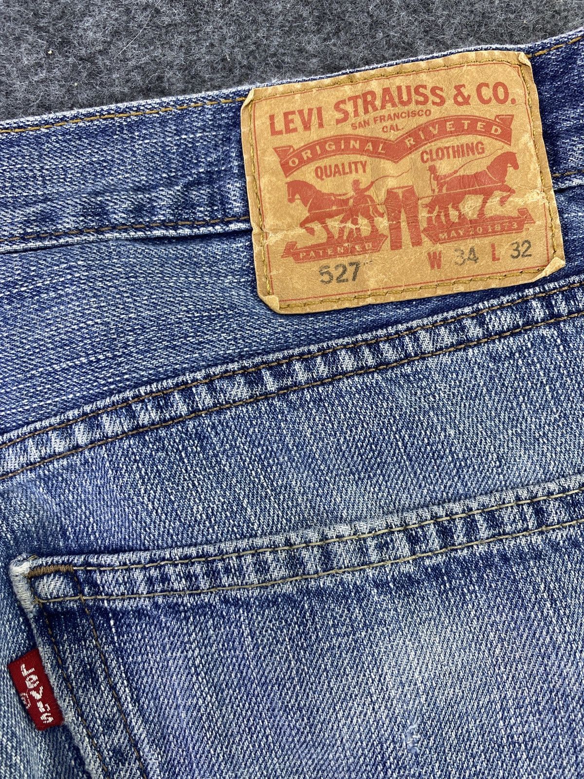 Jean Vintage Levis 527 Blue wash Jeans 34x32 - J553 Size US 34 / EU 50 - 8 Thumbnail