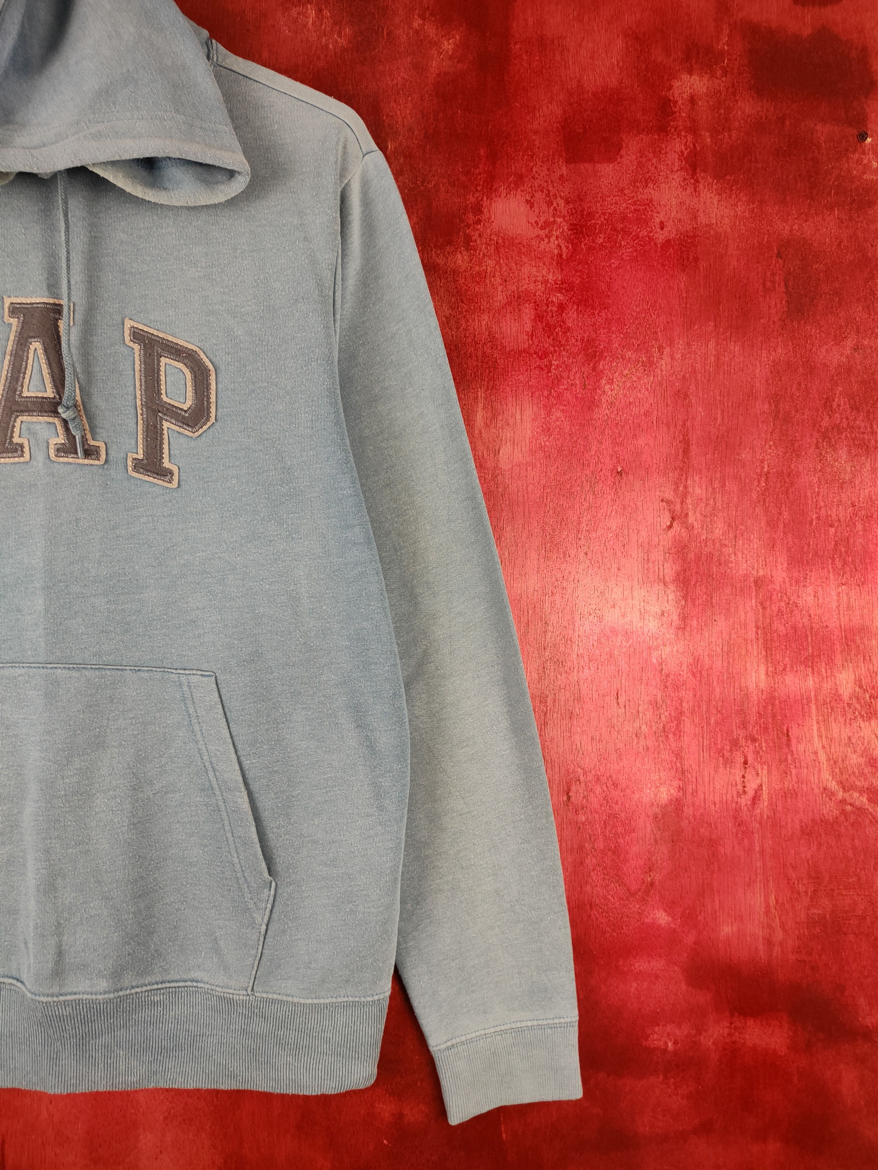 Gap Gap Blue Faded Hoodie Sweatshirt #480B Size US M / EU 48-50 / 2 - 5 Thumbnail