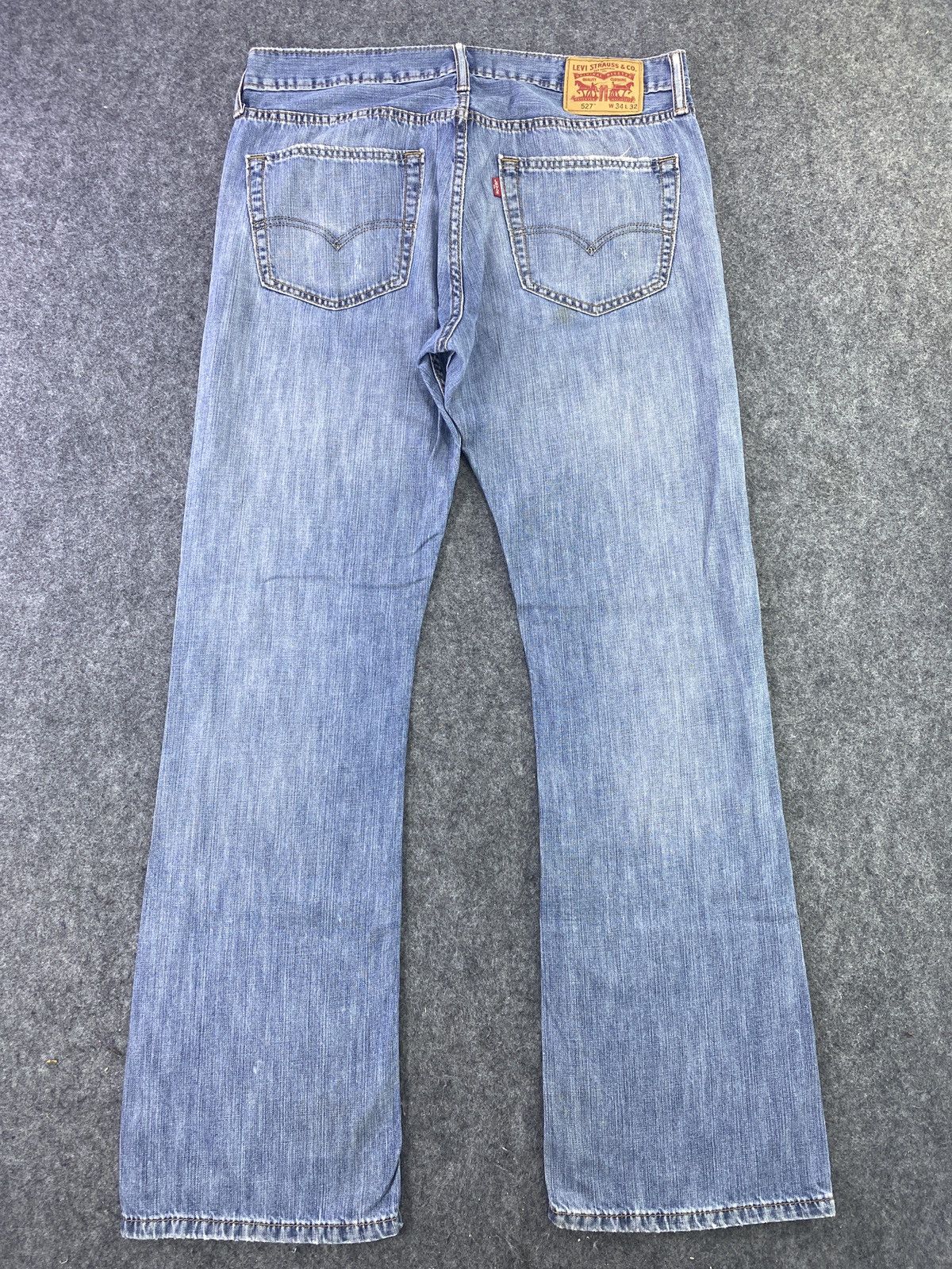 Jean Vintage Levi's 527 Distressed Blue wash Jeans - J554 Size US 35 - 2 Thumbnail