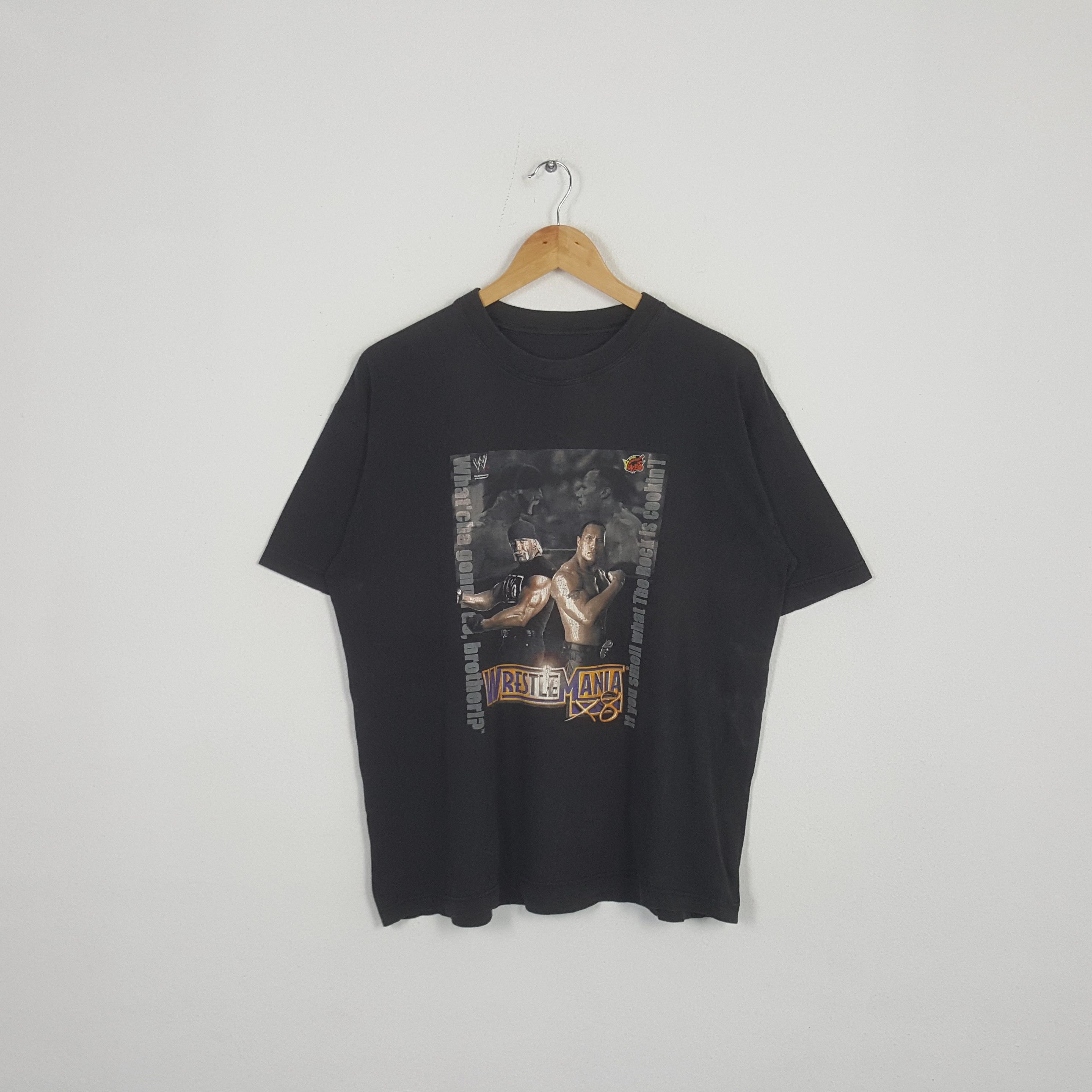 Vintage Wrestle Mania X8 WWE American Entertainment Tshirt