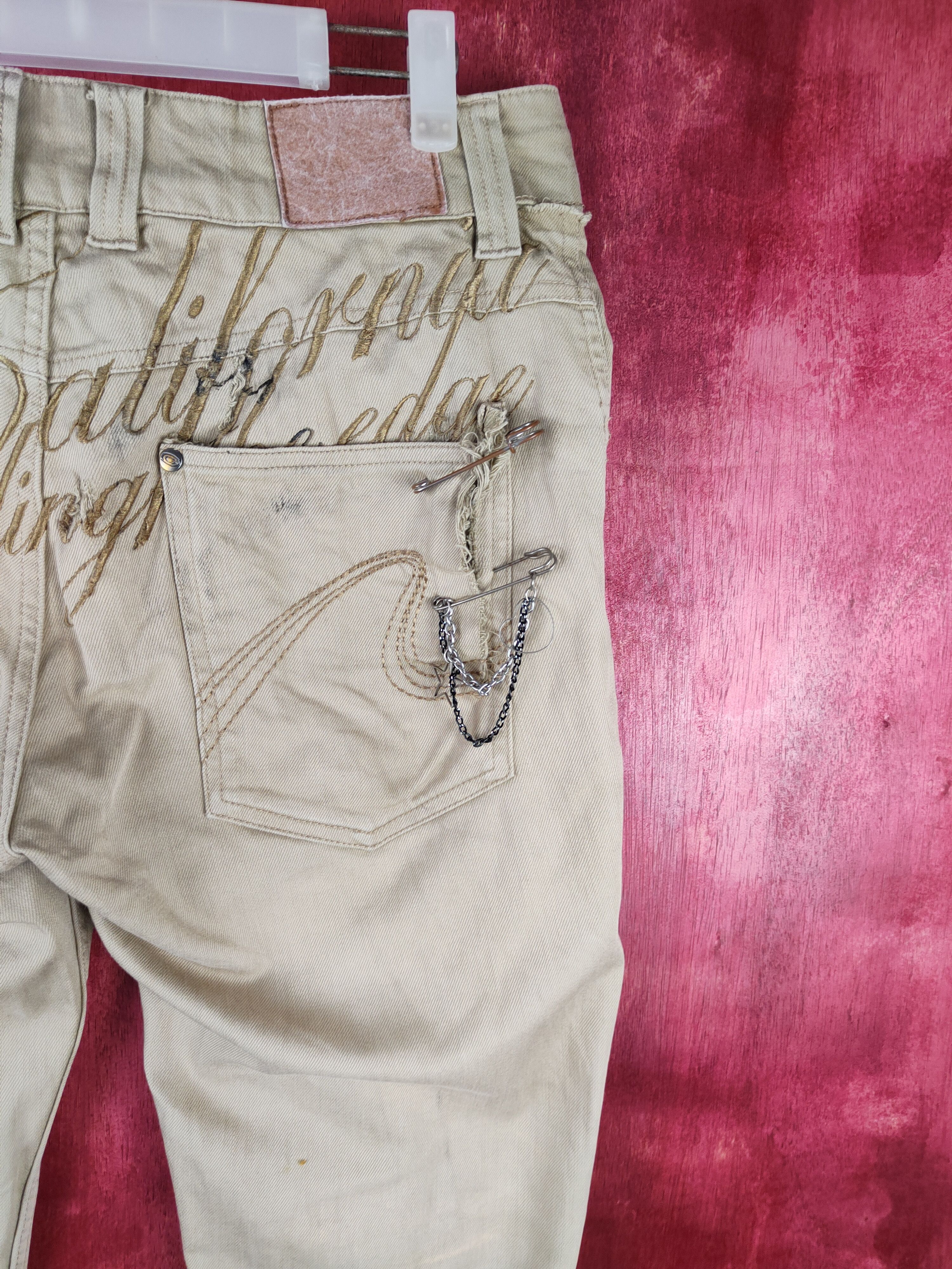 Gotcha × Japanese Brand Gotcha - Surf Brown ripped distressed Casual Pants #S658 Size US 32 / EU 48 - 15 Thumbnail