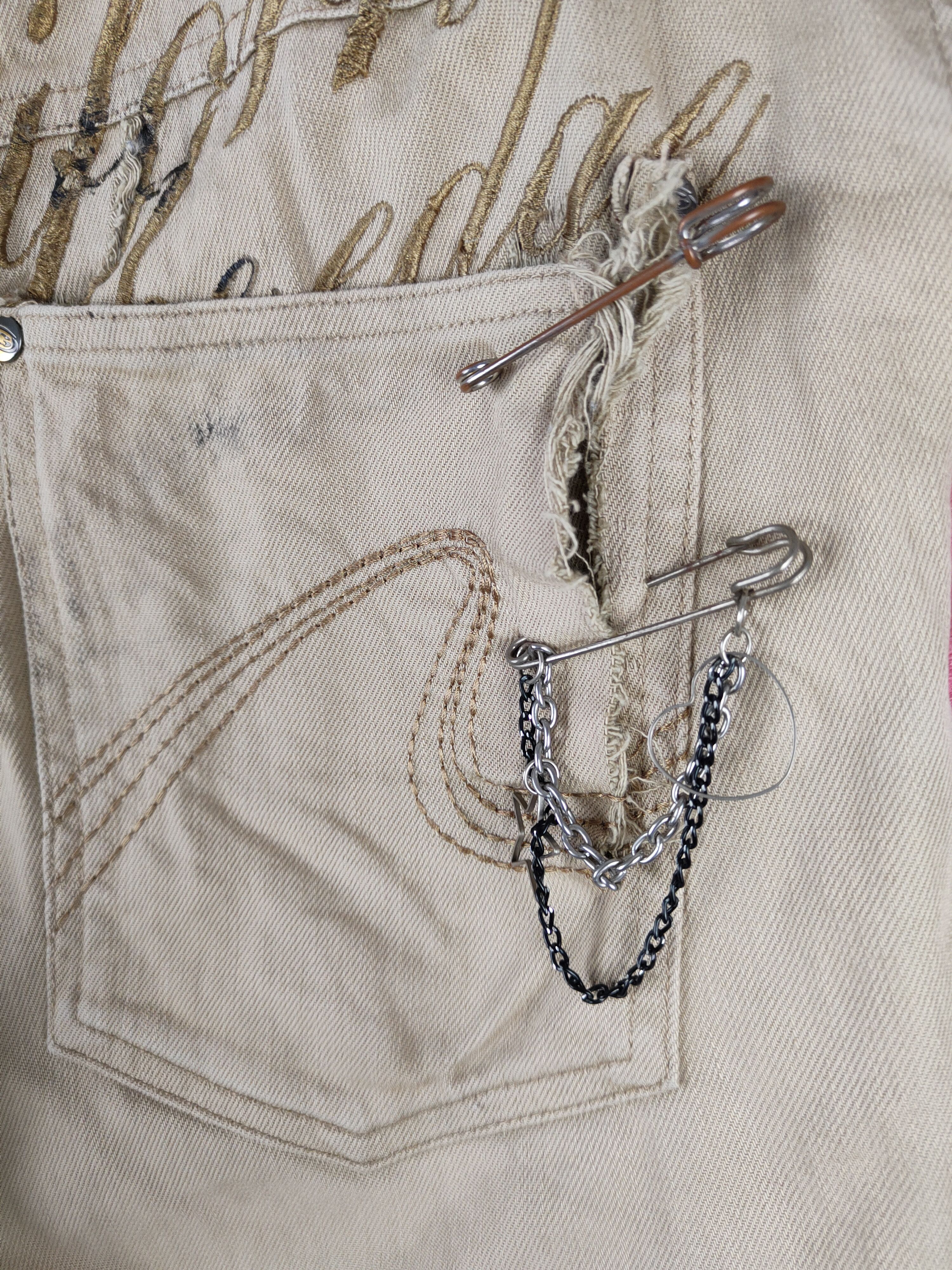 Gotcha × Japanese Brand Gotcha - Surf Brown ripped distressed Casual Pants #S658 Size US 32 / EU 48 - 14 Thumbnail