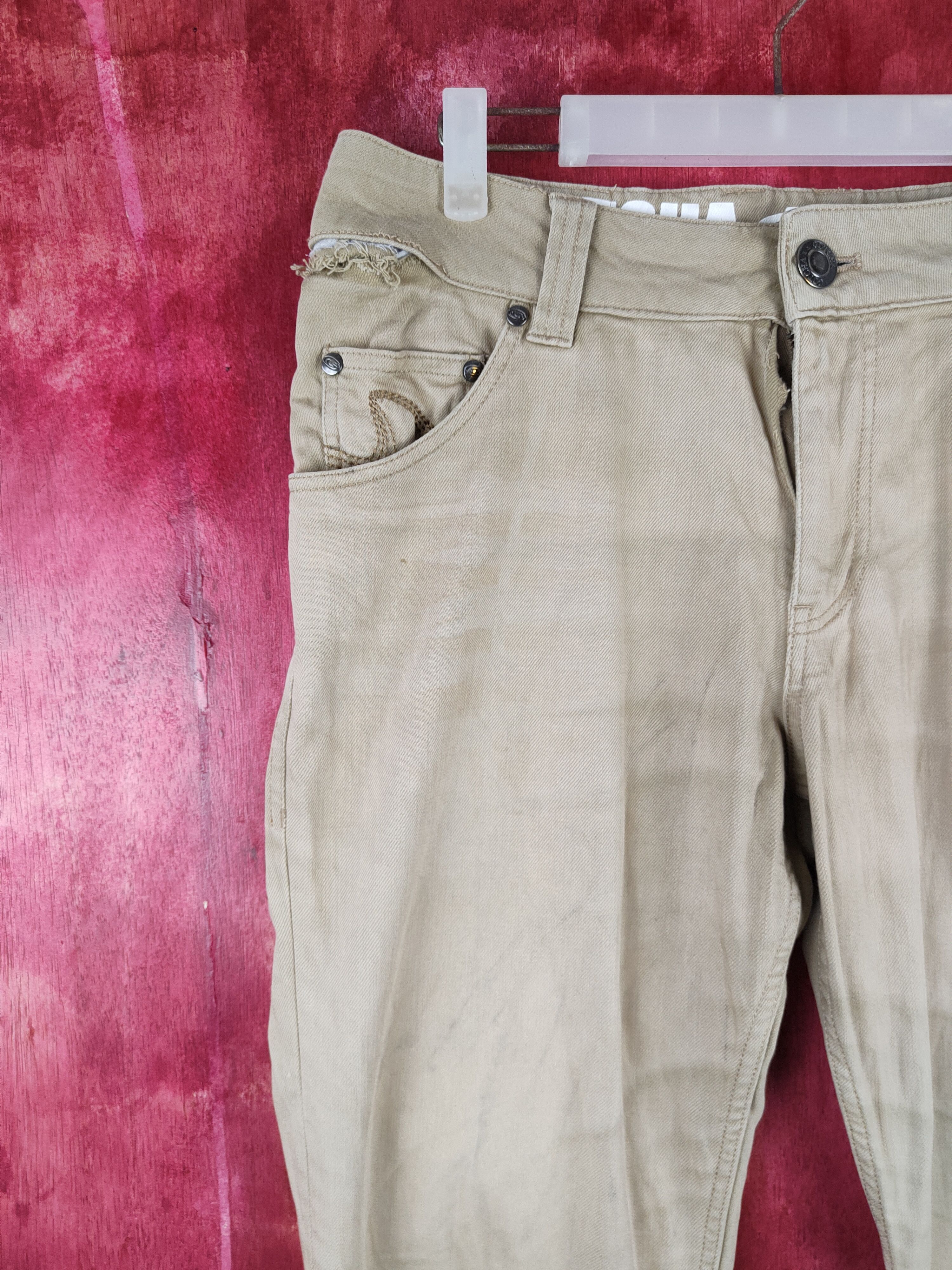 Gotcha × Japanese Brand Gotcha - Surf Brown ripped distressed Casual Pants #S658 Size US 32 / EU 48 - 6 Thumbnail
