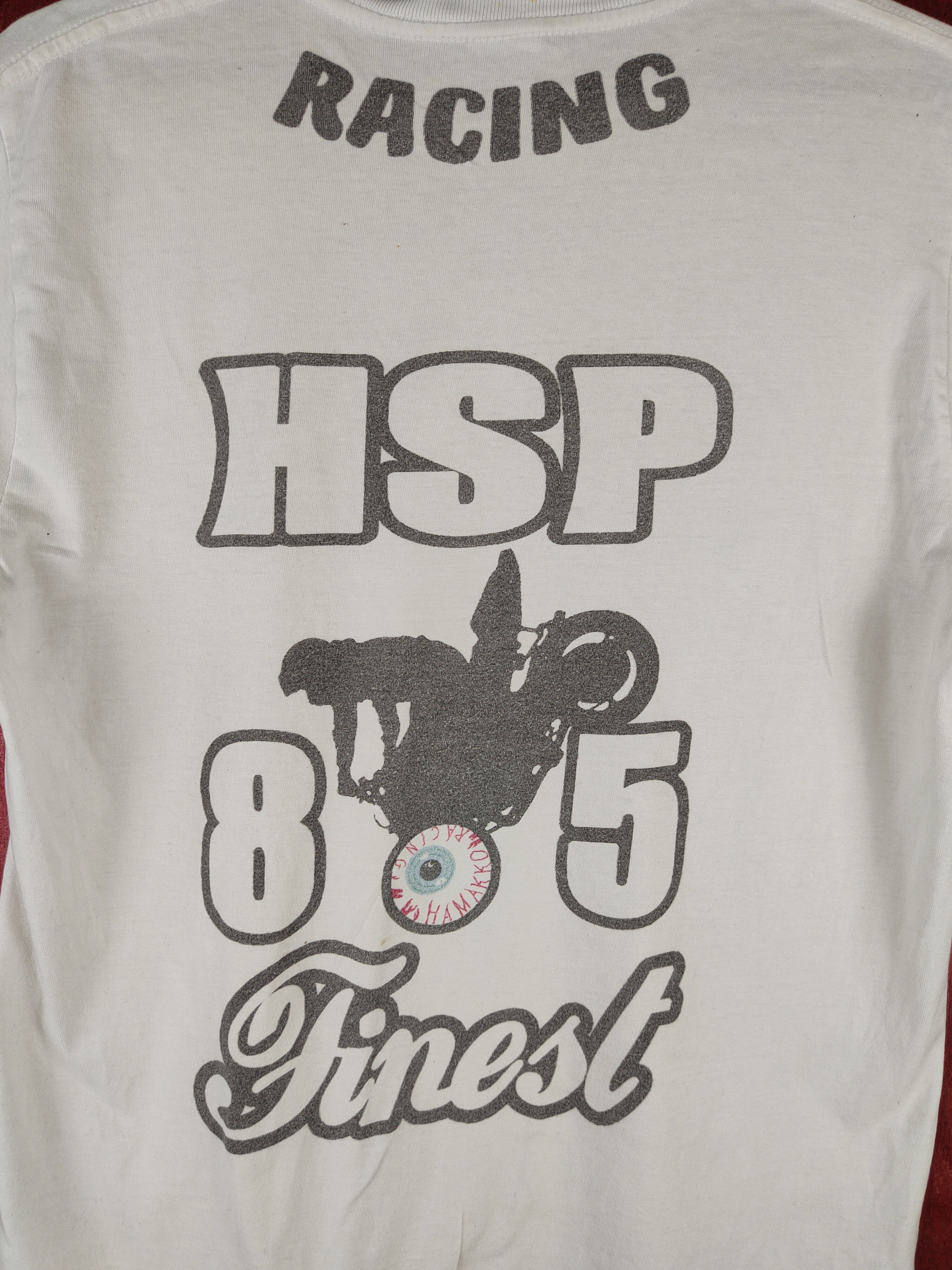 Japanese Brand × Vintage Motorcross White Hamakko Racing Short Sleeve T-shirt #S664 Size M / US 6-8 / IT 42-44 - 2 Thumbnail