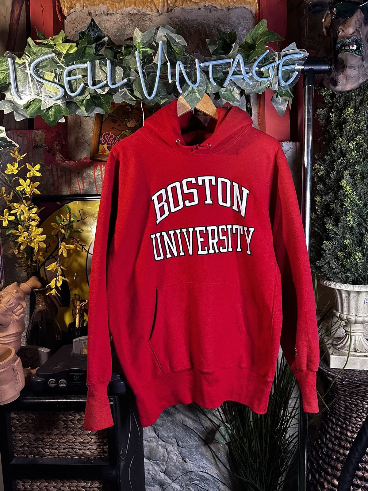 Vintage 1990s boston offers university champion hoodie