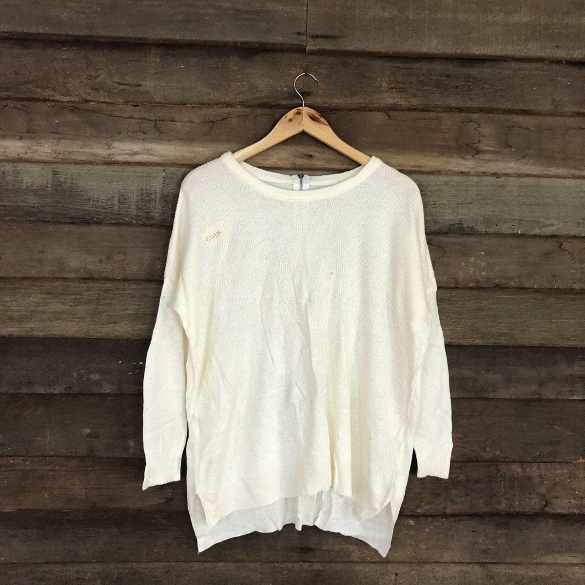 image of Homespun Knitwear Cecil Mc Bee White Knitwear Crochet Meshnet 504B, Men's (Size Medium)
