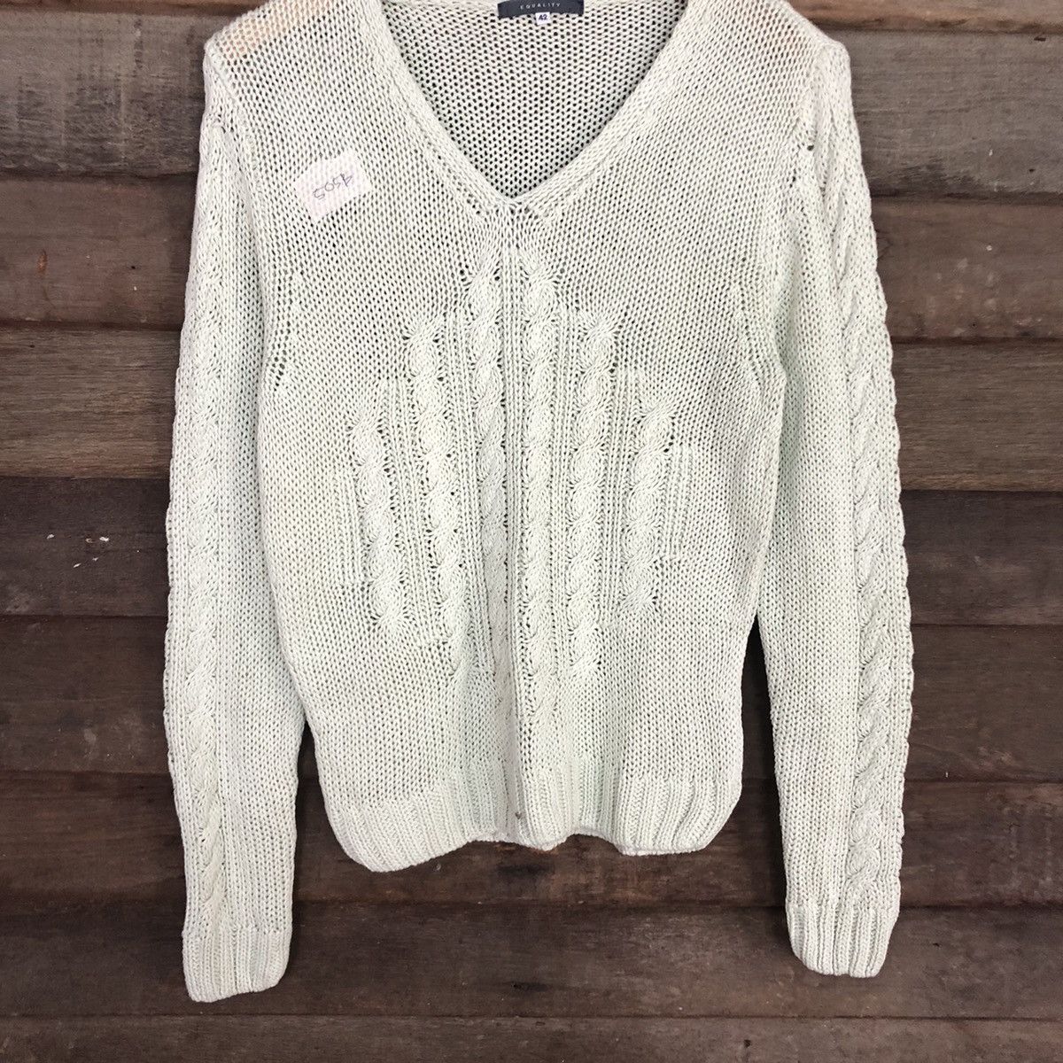Vintage Equality mesh net crochet knitwear japan #505B Size M / US 6-8 / IT 42-44 - 8 Thumbnail